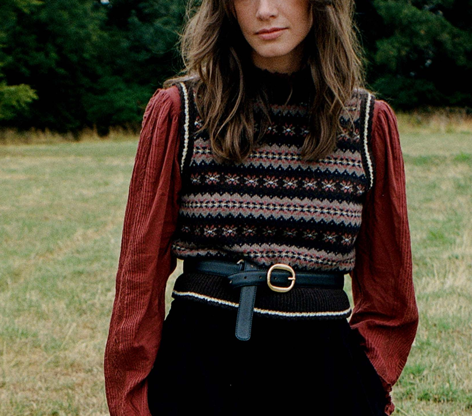 HMD -- ANIENE VEST -- BURGUNDY MONTE ROSA view 1
