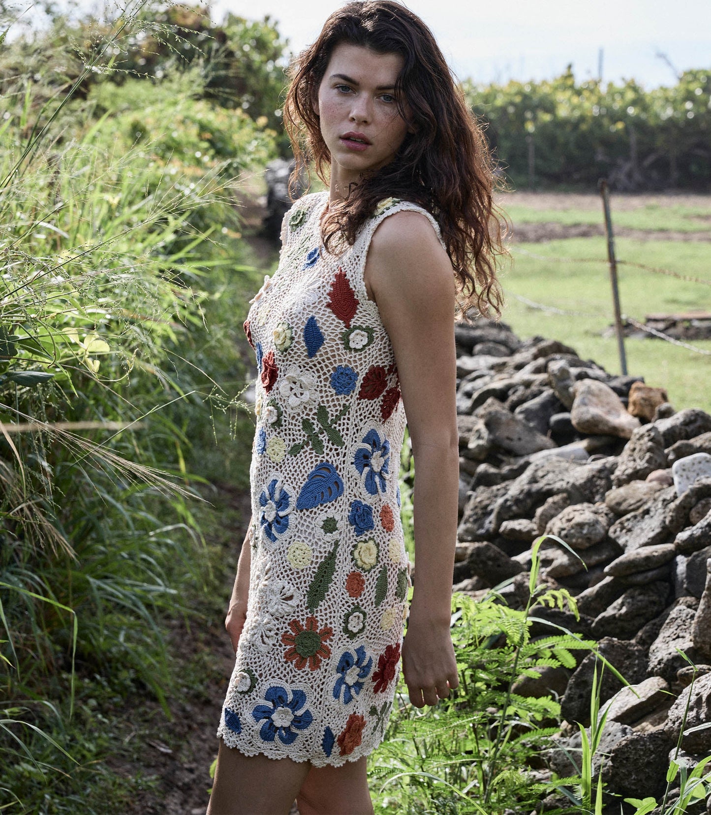 HMD -- ANNALISA DRESS -- CREAM MULTI