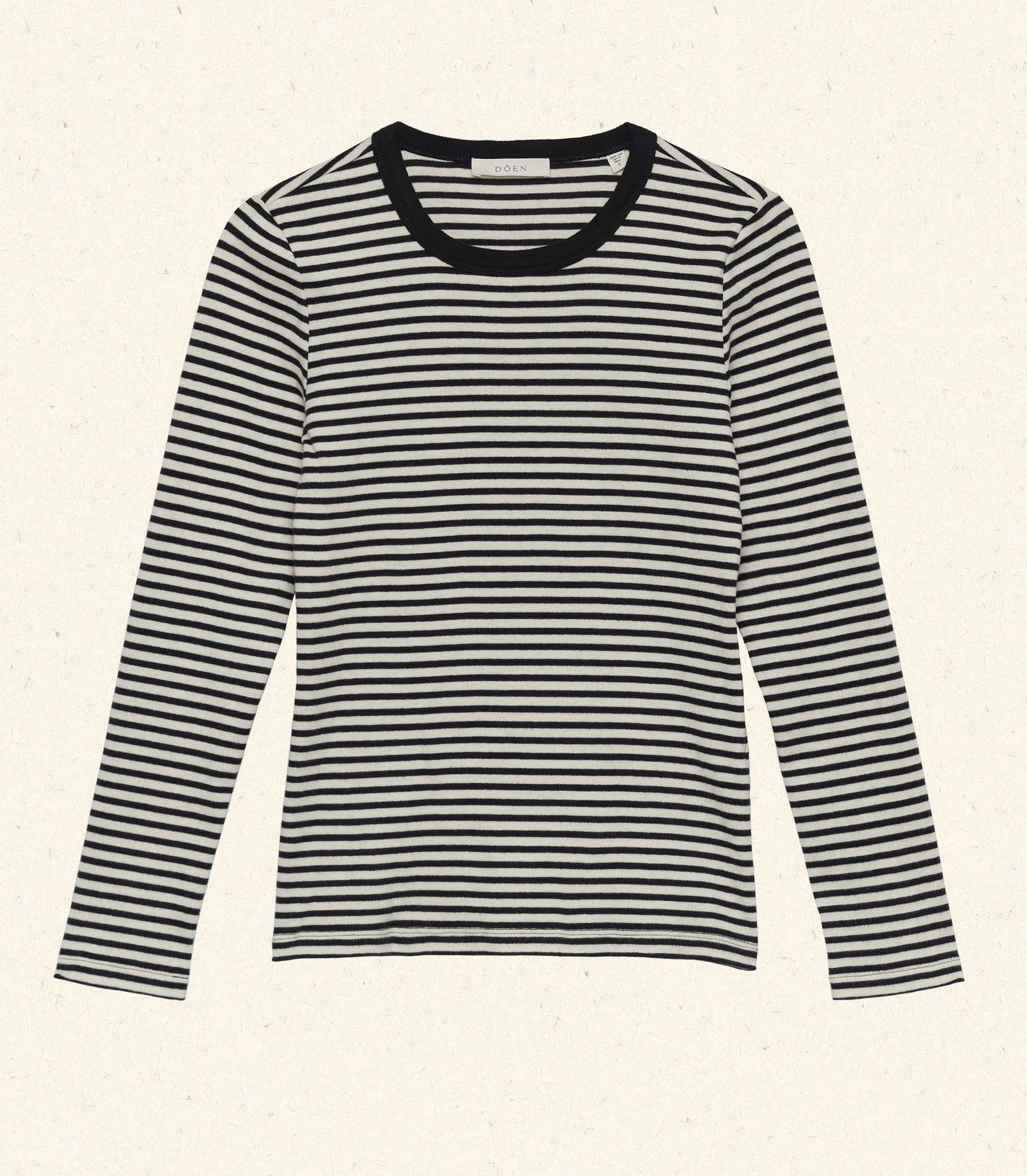 HMD -- ANNIE TEE -- BLACK VENETIA STRIPE view 6