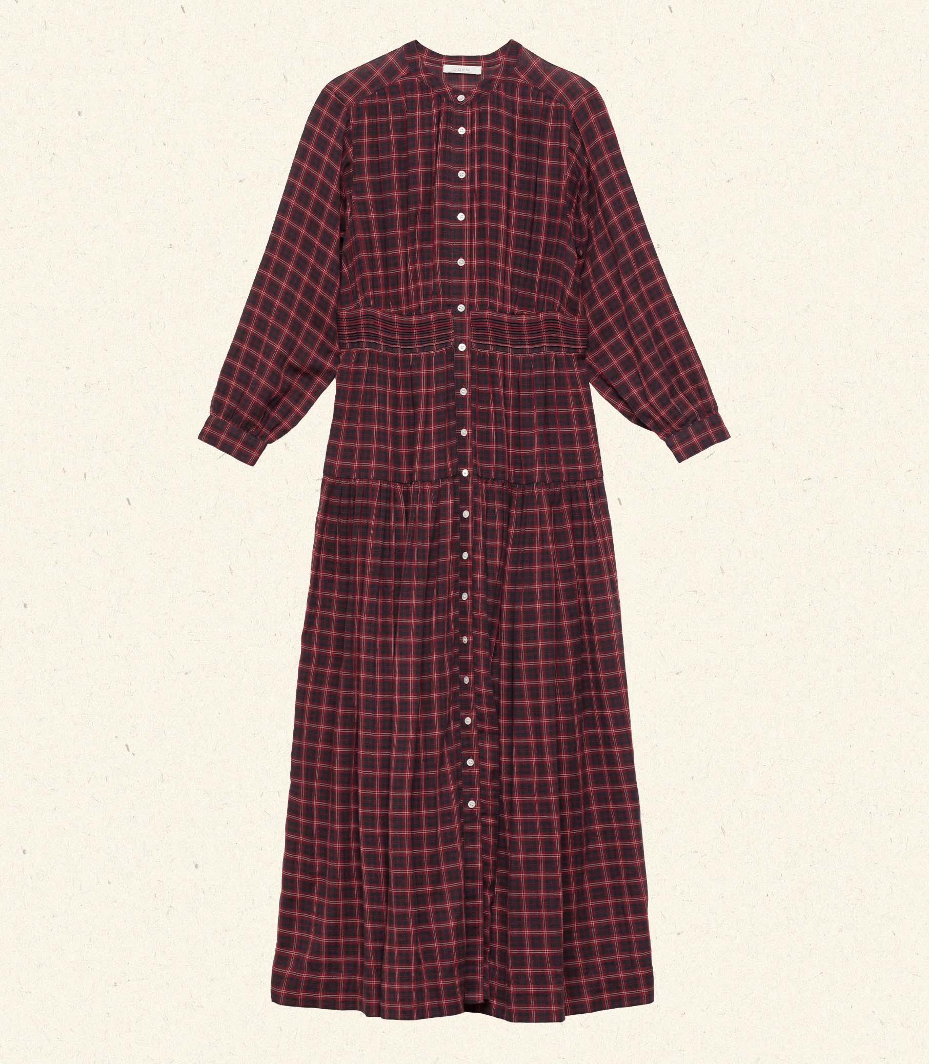 ANNIKA DRESS -- ROUGE COUNTRYSIDE PLAID view 10