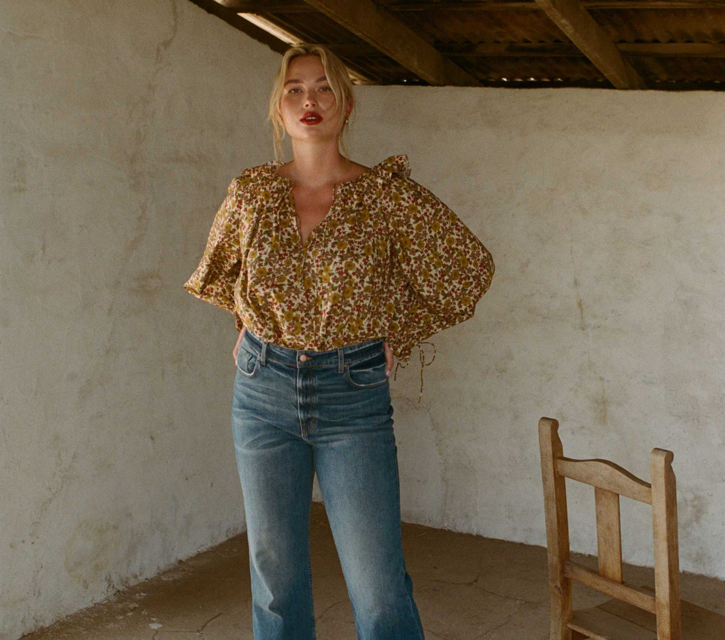 HMD -- ANSEL TOP -- JENNIFER SPRING FLORAL