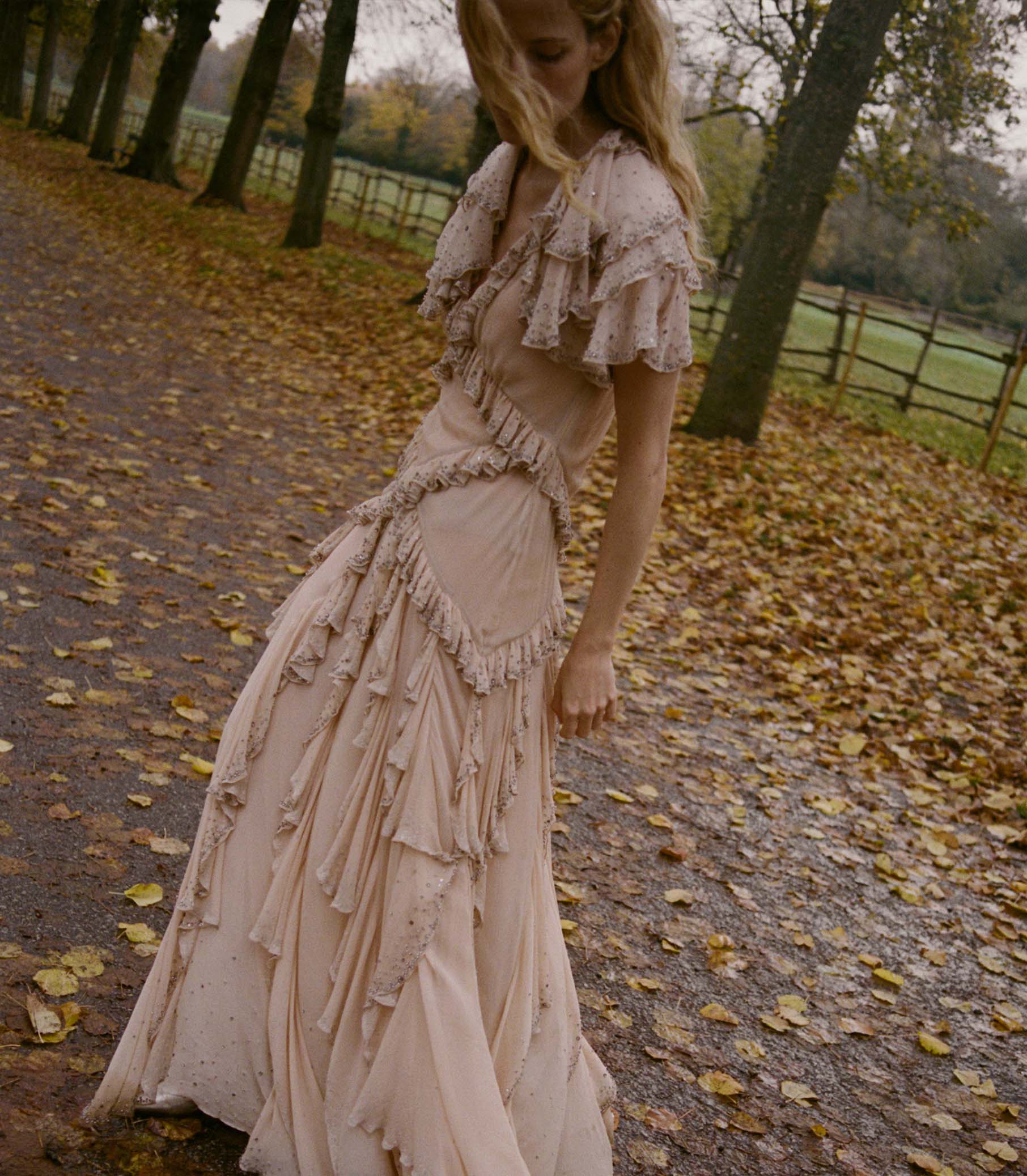 ANTOINETTE ANNIVERSARY DRESS -- ANTIQUE BLUSH view 1
