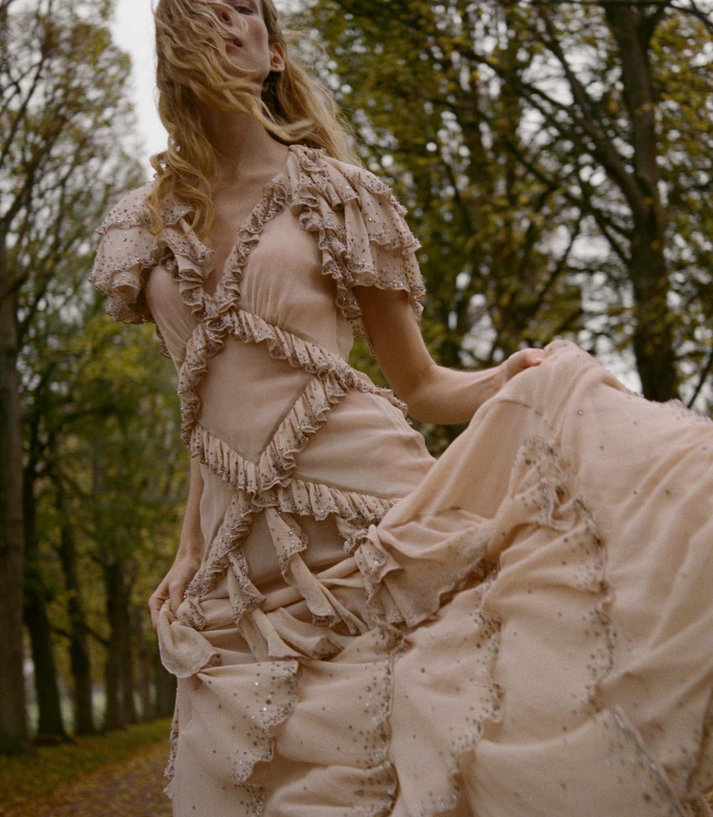 ANTOINETTE ANNIVERSARY DRESS -- ANTIQUE BLUSH