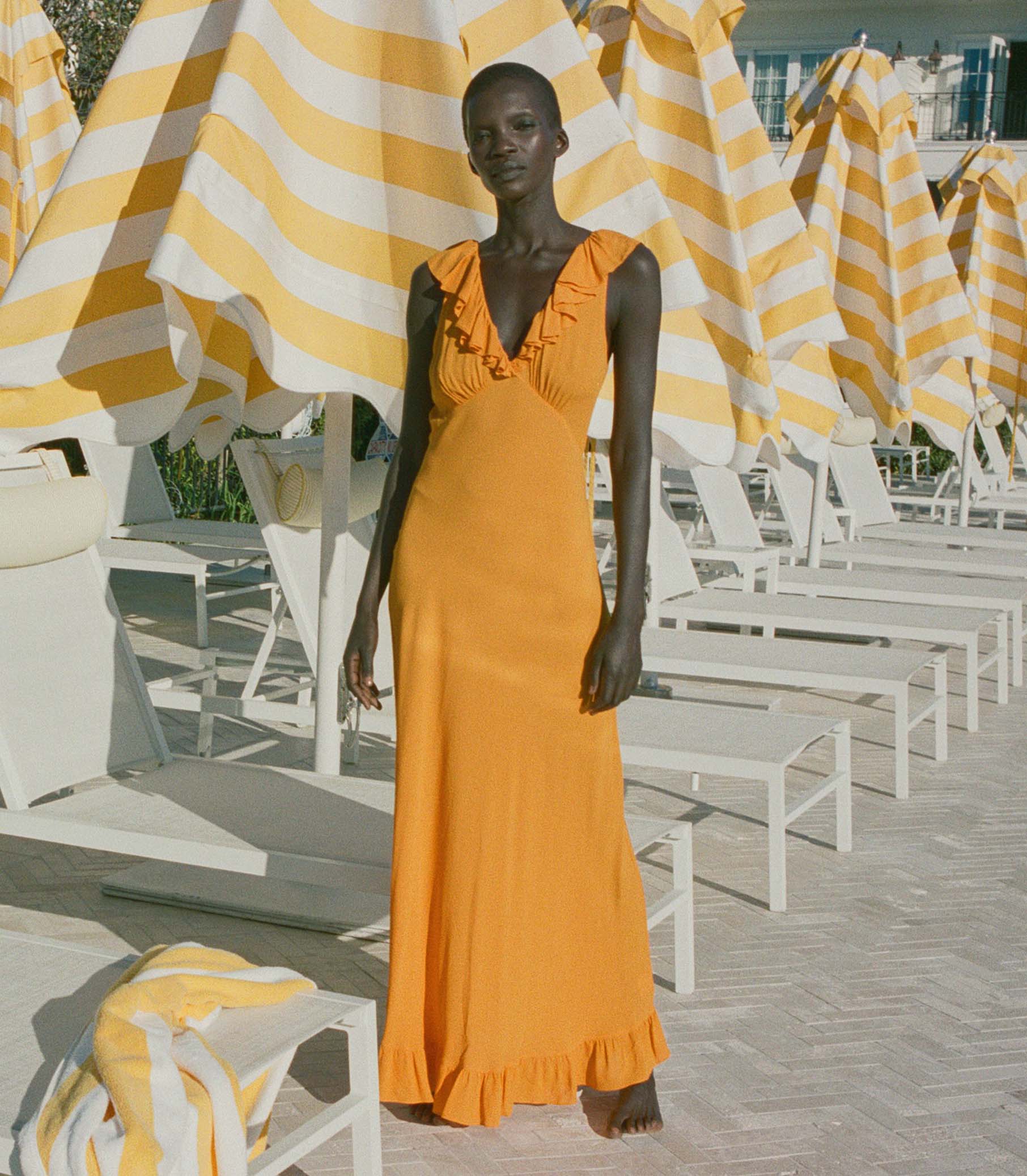 HMD -- ARLEEN DRESS -- NASTURTIUM ORANGE view 2
