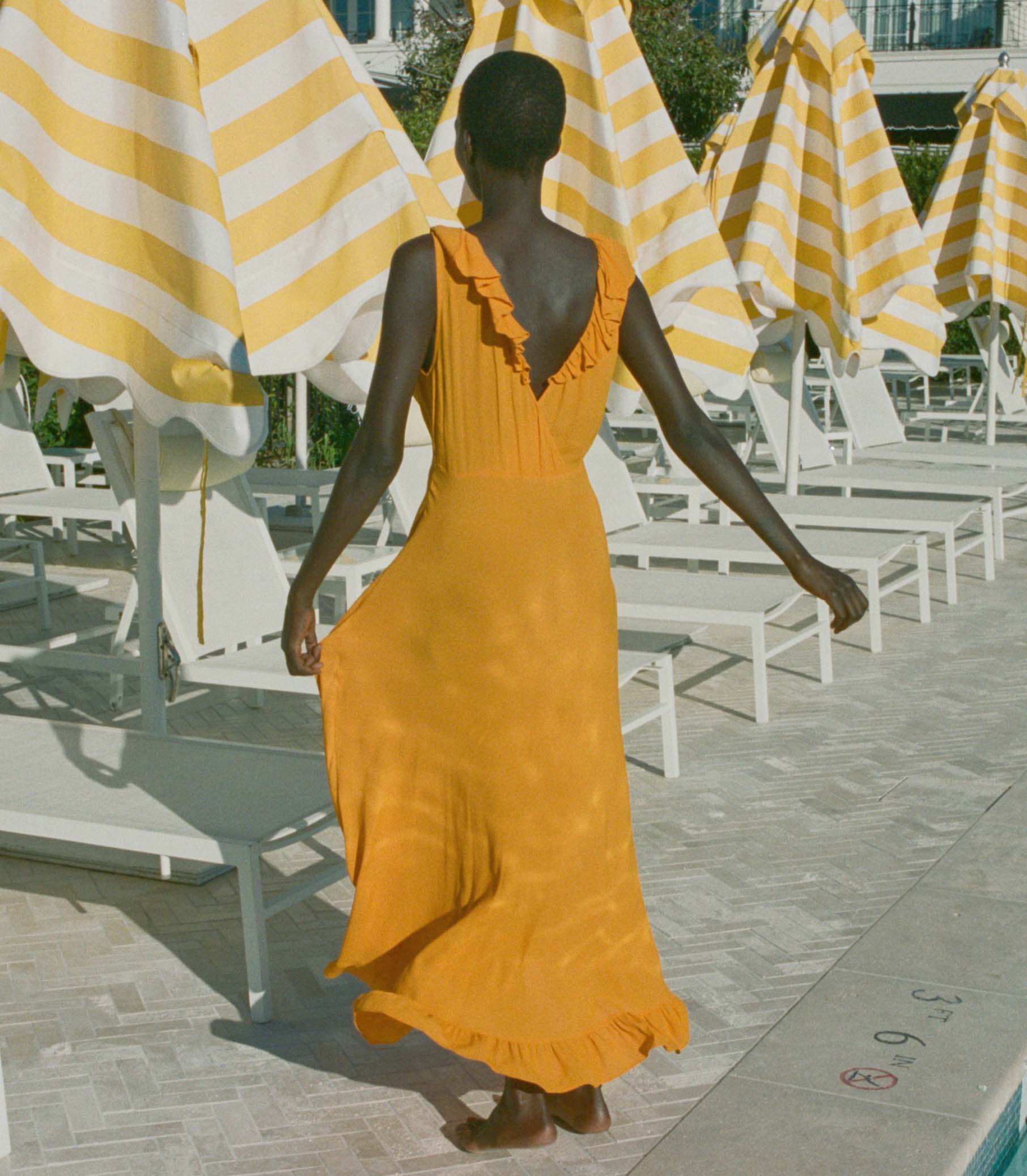HMD -- ARLEEN DRESS -- NASTURTIUM ORANGE view 6
