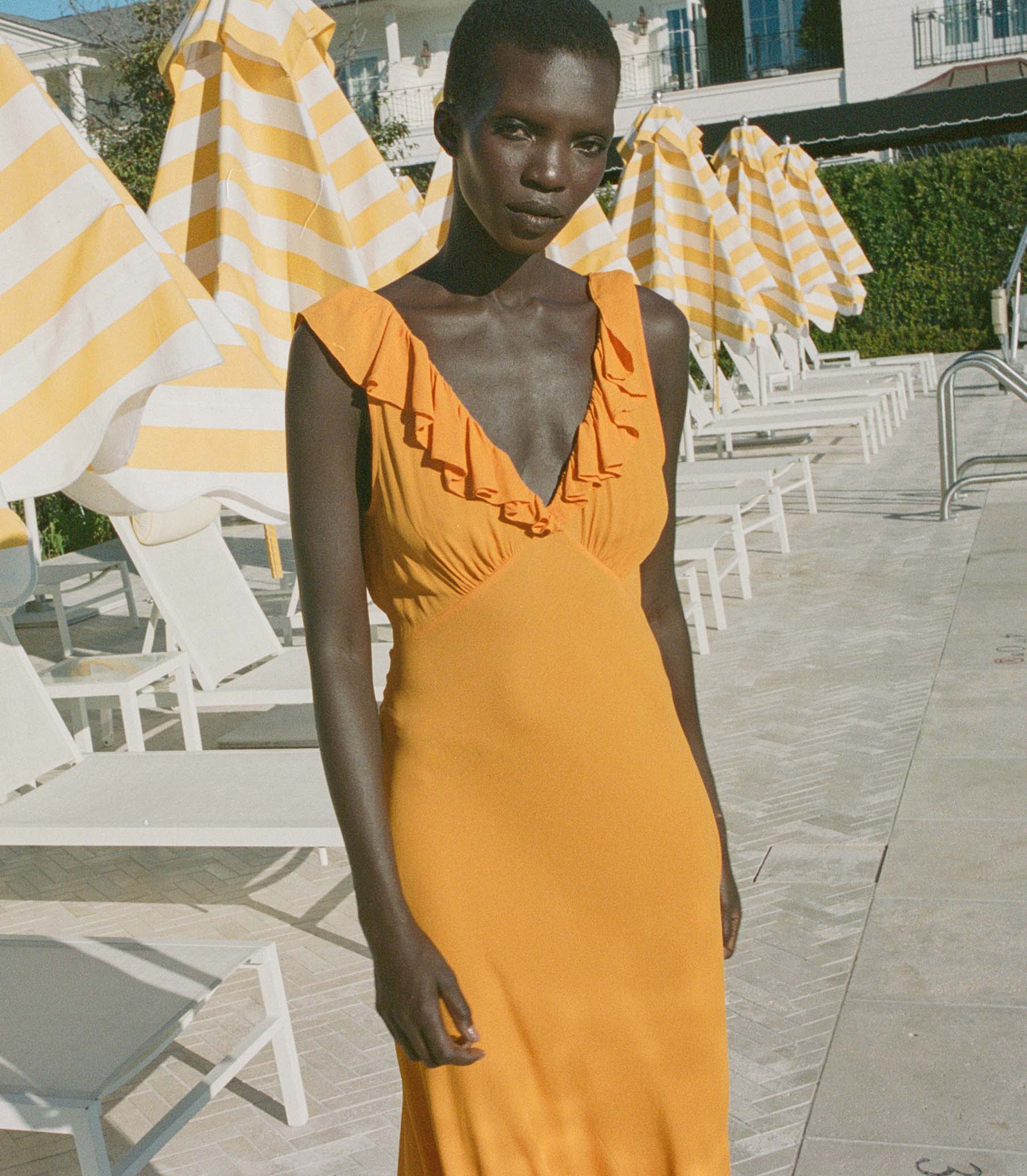 HMD -- ARLEEN DRESS -- NASTURTIUM ORANGE view 1
