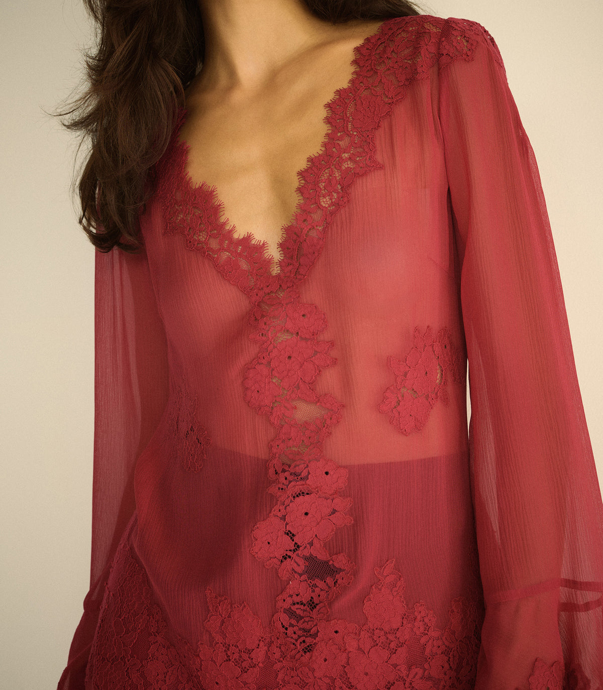 ARMANCE DRESS -- RED SNAPDRAGON view 4
