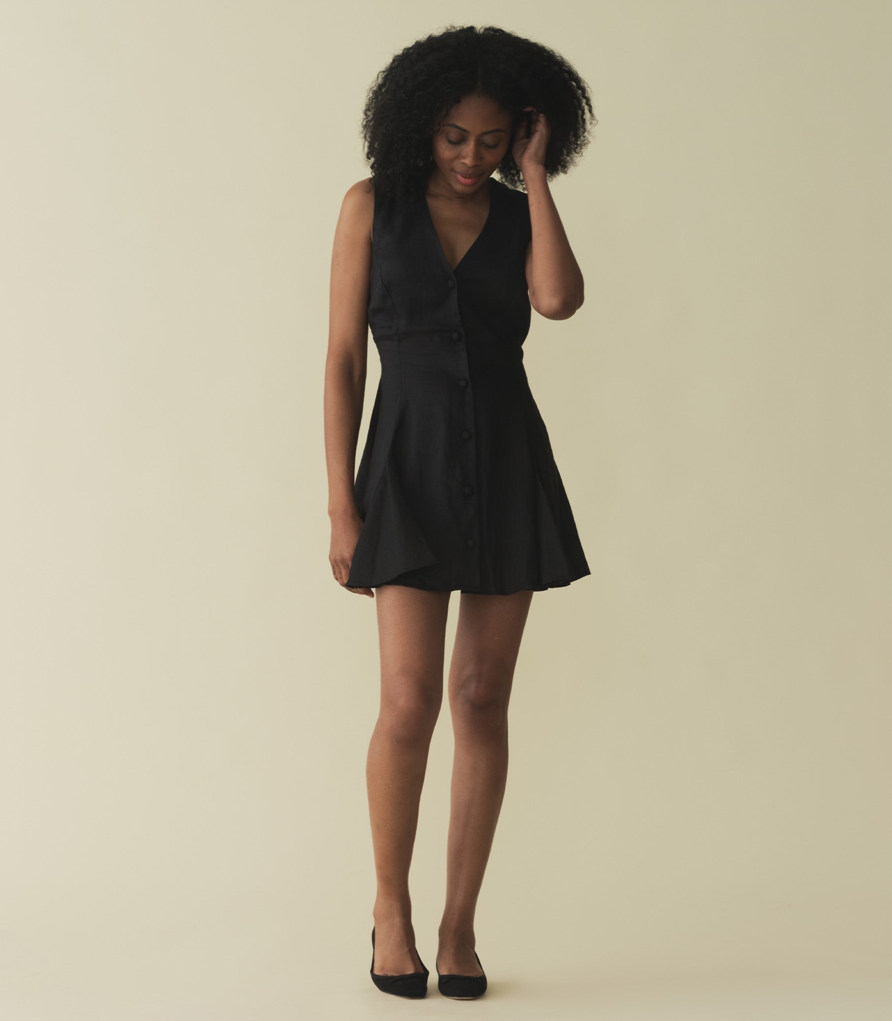 chinese dress ladies Aubrey Dress - Black | Hand Me Dôen