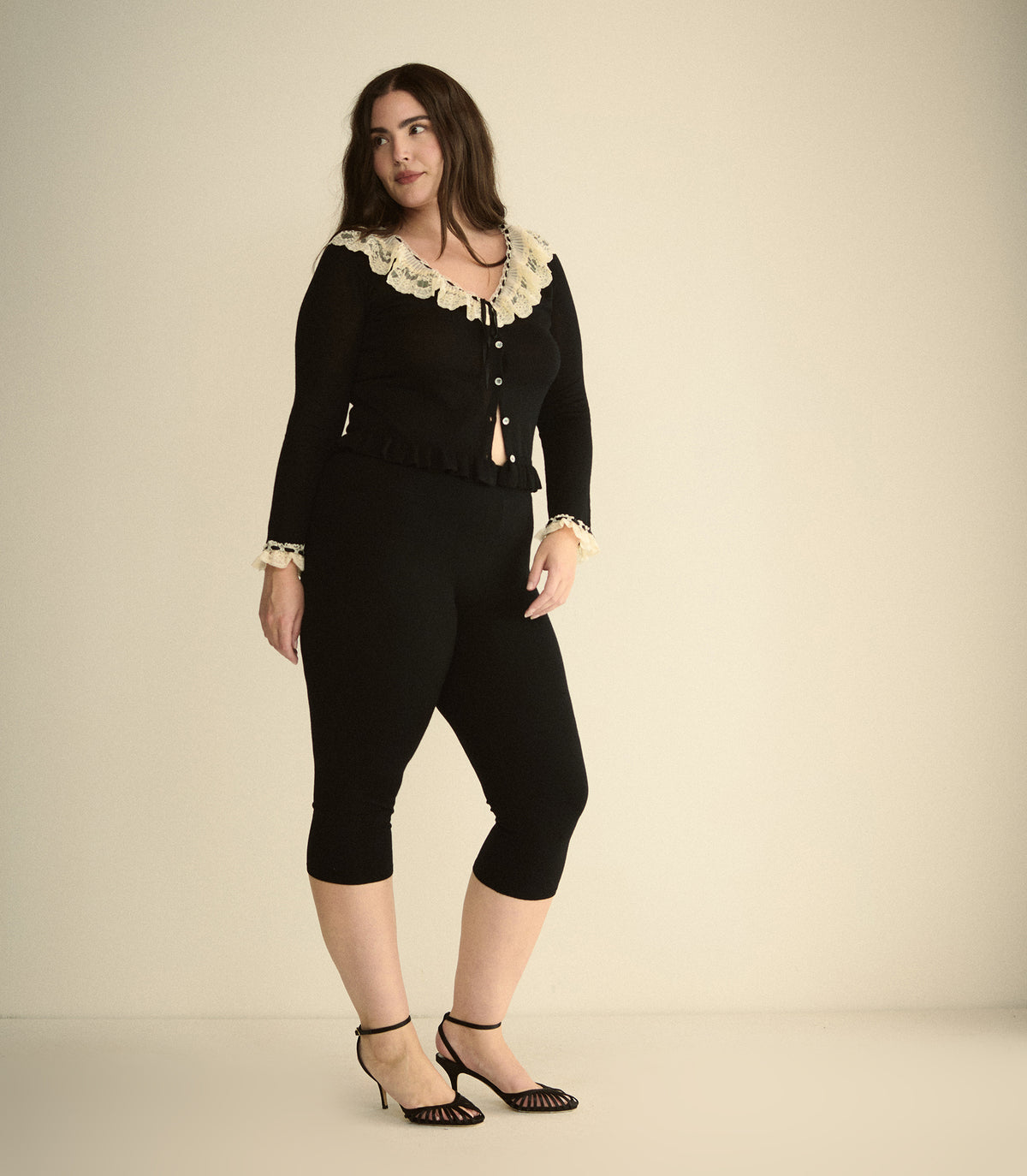 AUBRIELLE CARDIGAN -- BLACK view 6
