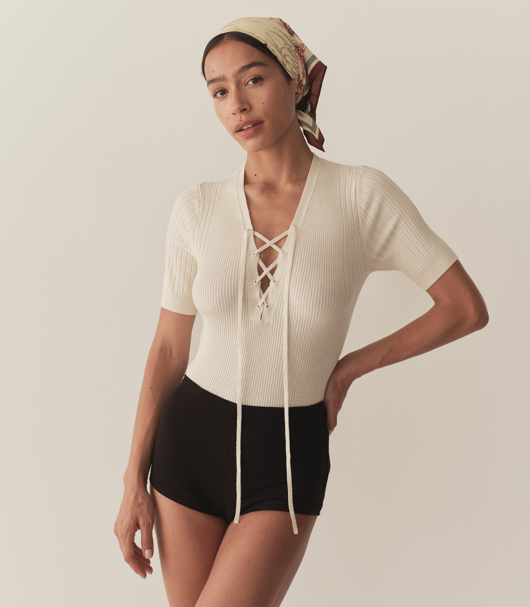 AUGUSTE TOP -- CREME view 1