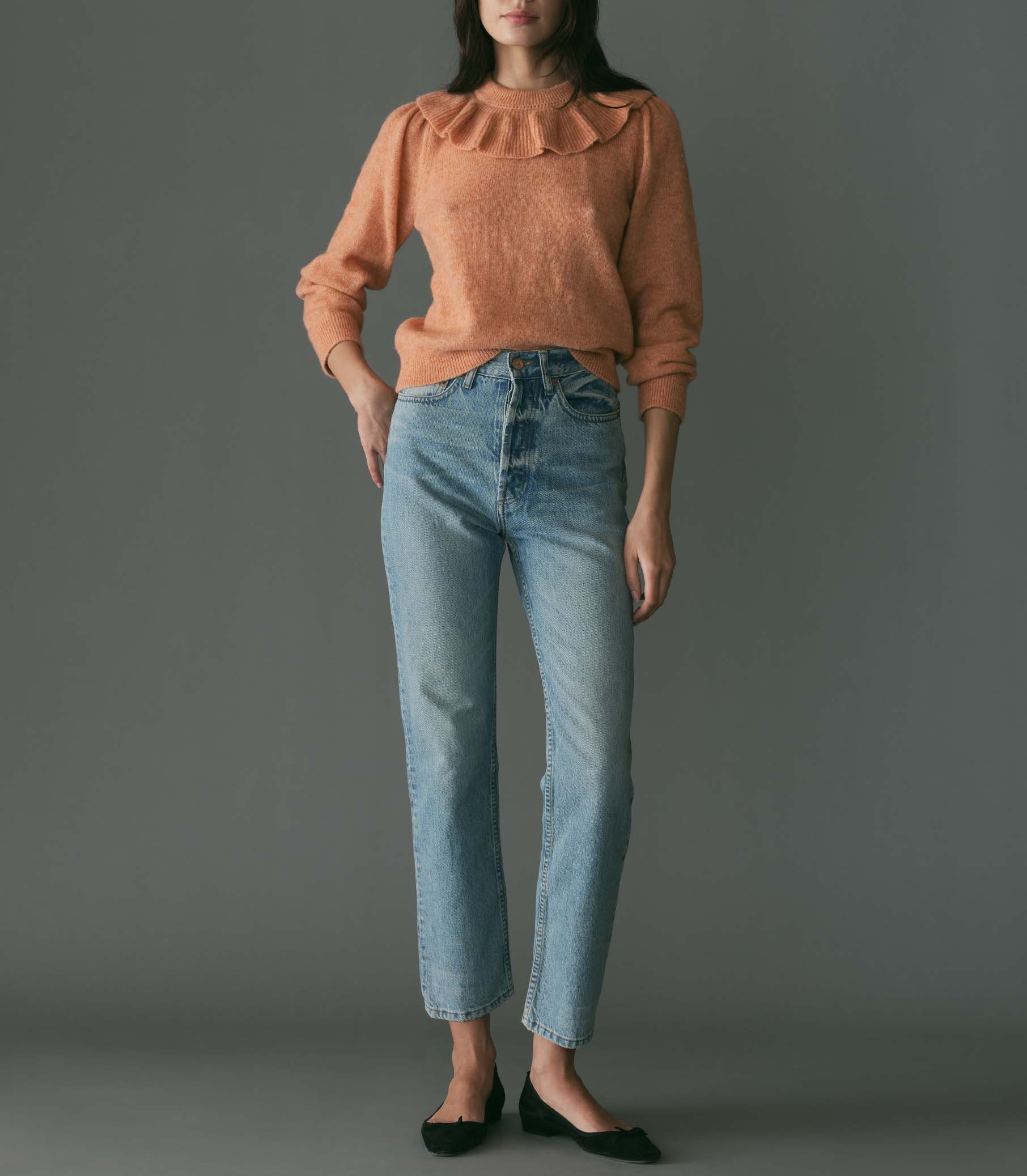 HMD -- AZARIA SWEATER -- CORAL view 2
