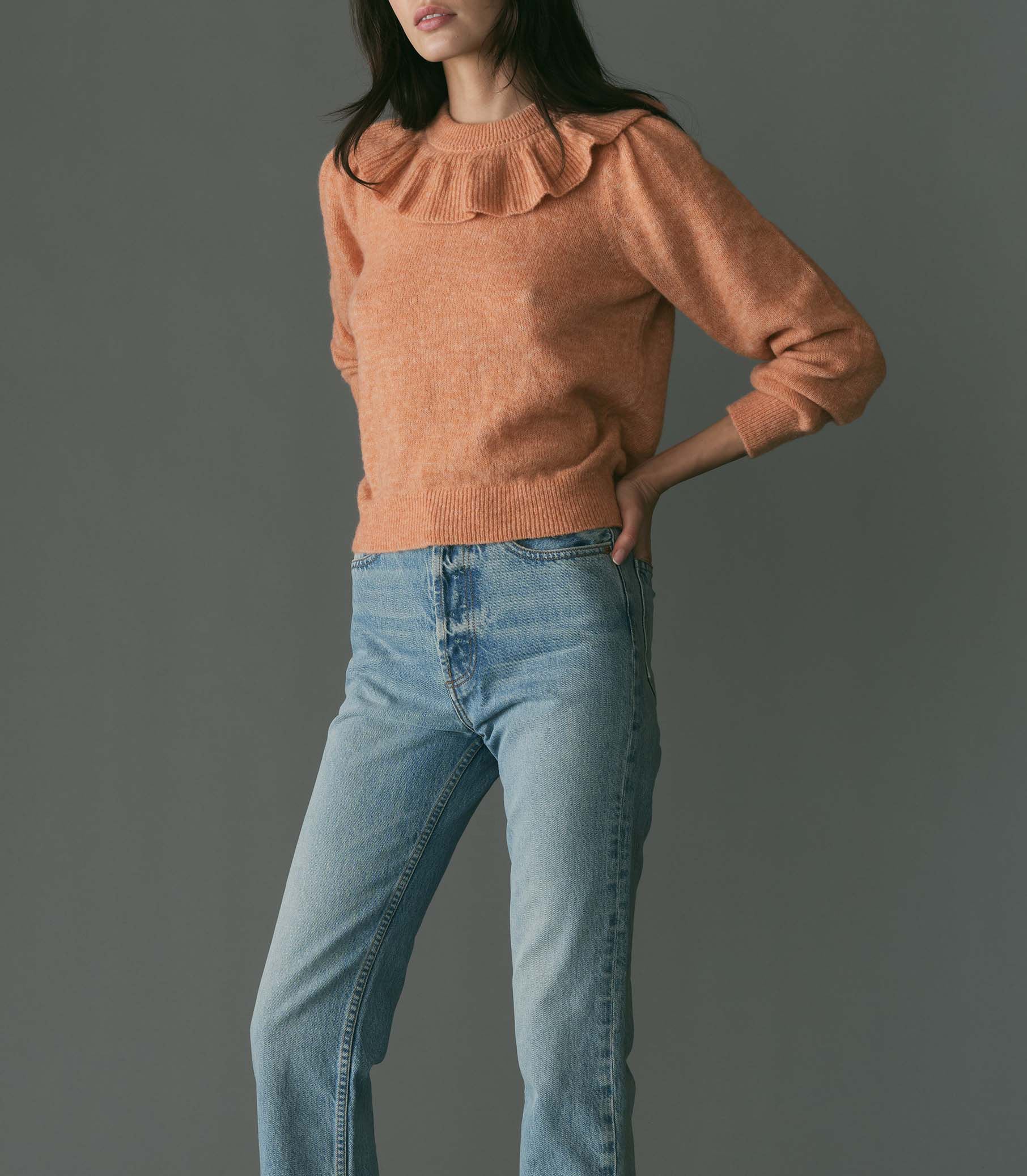 HMD -- AZARIA SWEATER -- CORAL view 1
