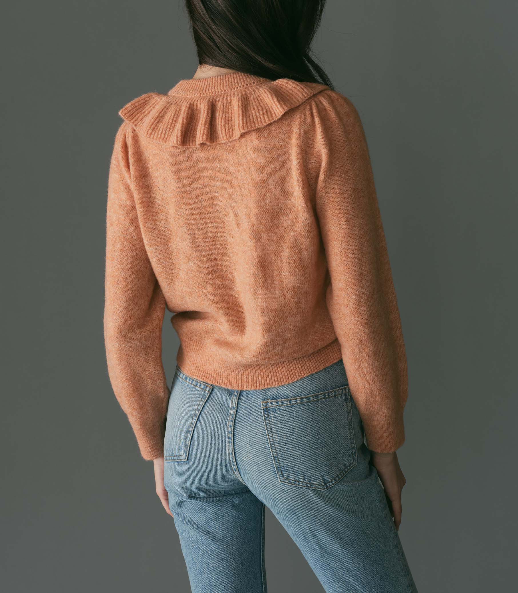 AZARIA SWEATER -- CORAL view 5