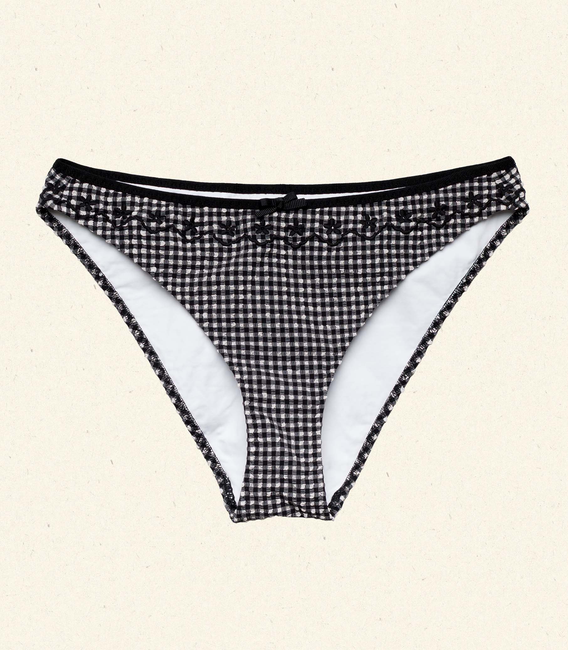 AZURA BIKINI BOTTOM -- LA MADDALENA GINGHAM view 6