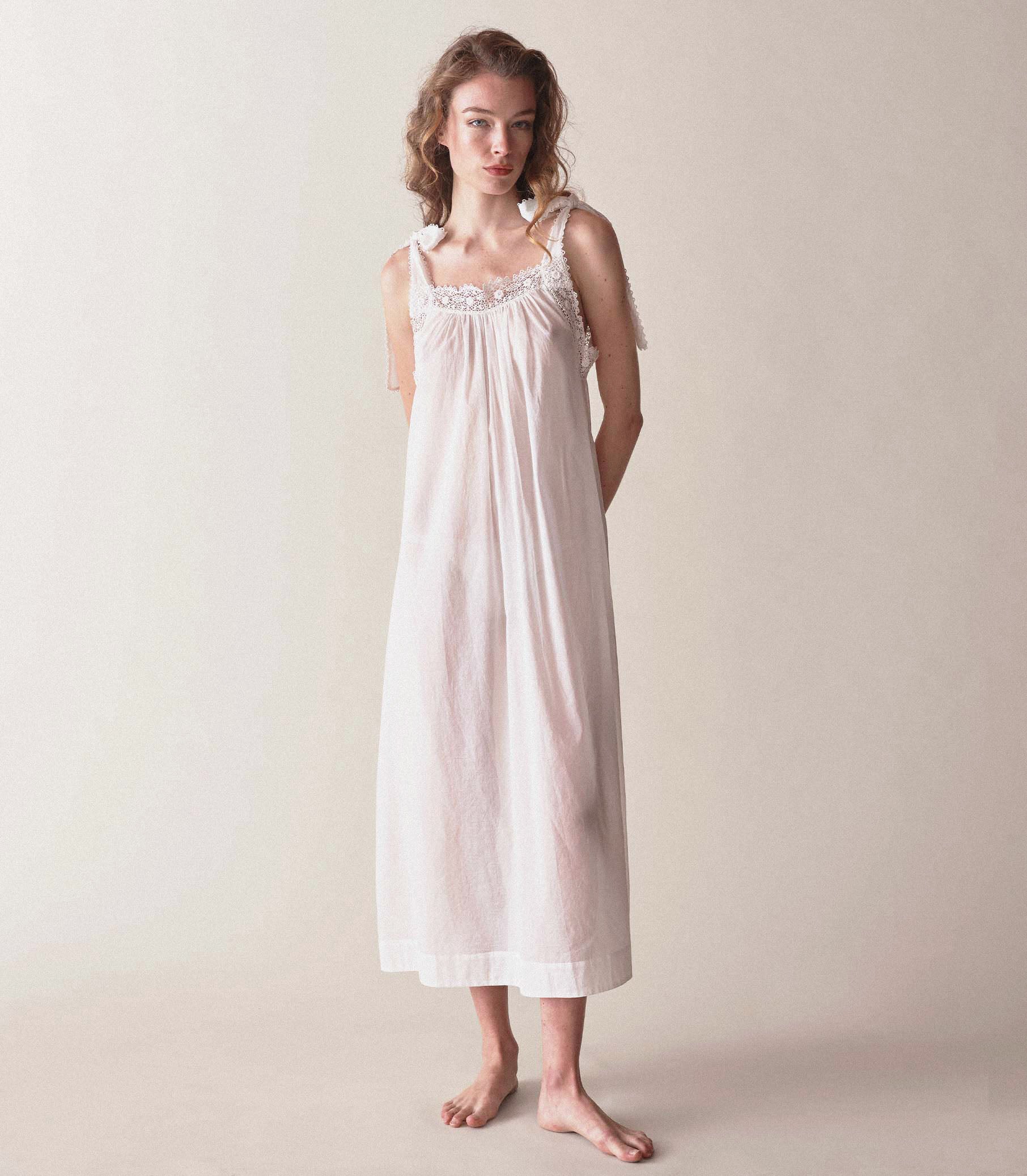 ANDANTE NIGHTGOWN -- SALT view 3