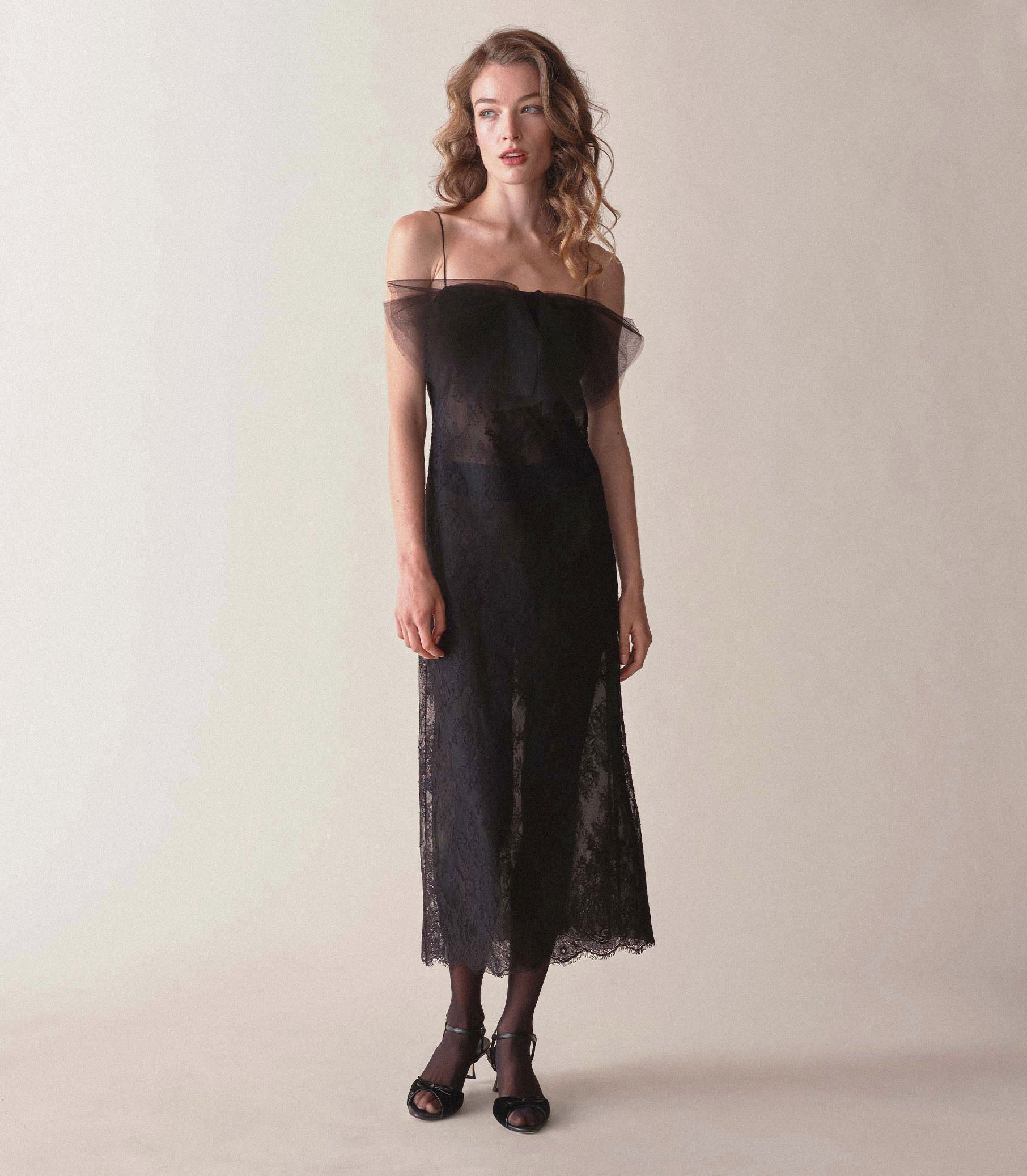 AURINA DRESS -- BLACK view 5