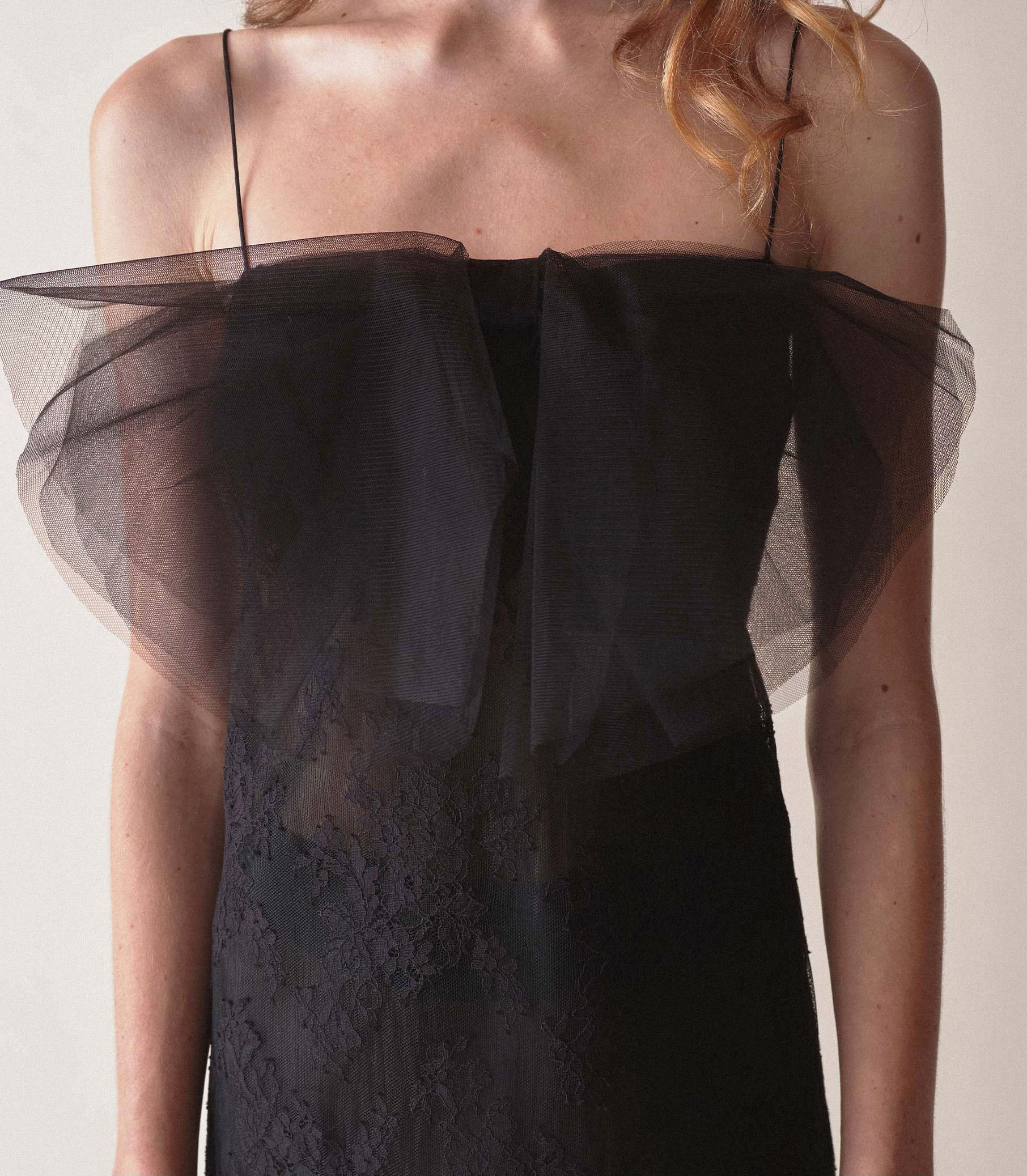 AURINA DRESS -- BLACK view 6