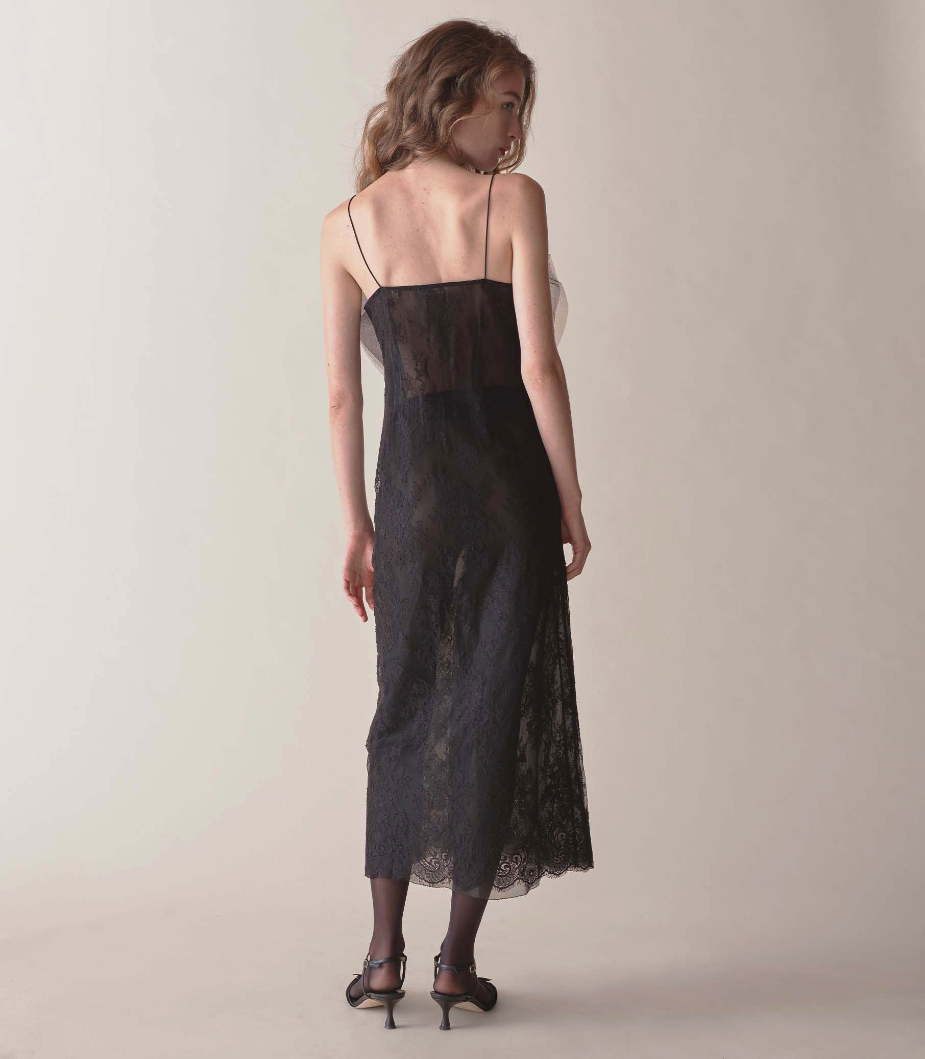 AURINA DRESS -- BLACK view 4
