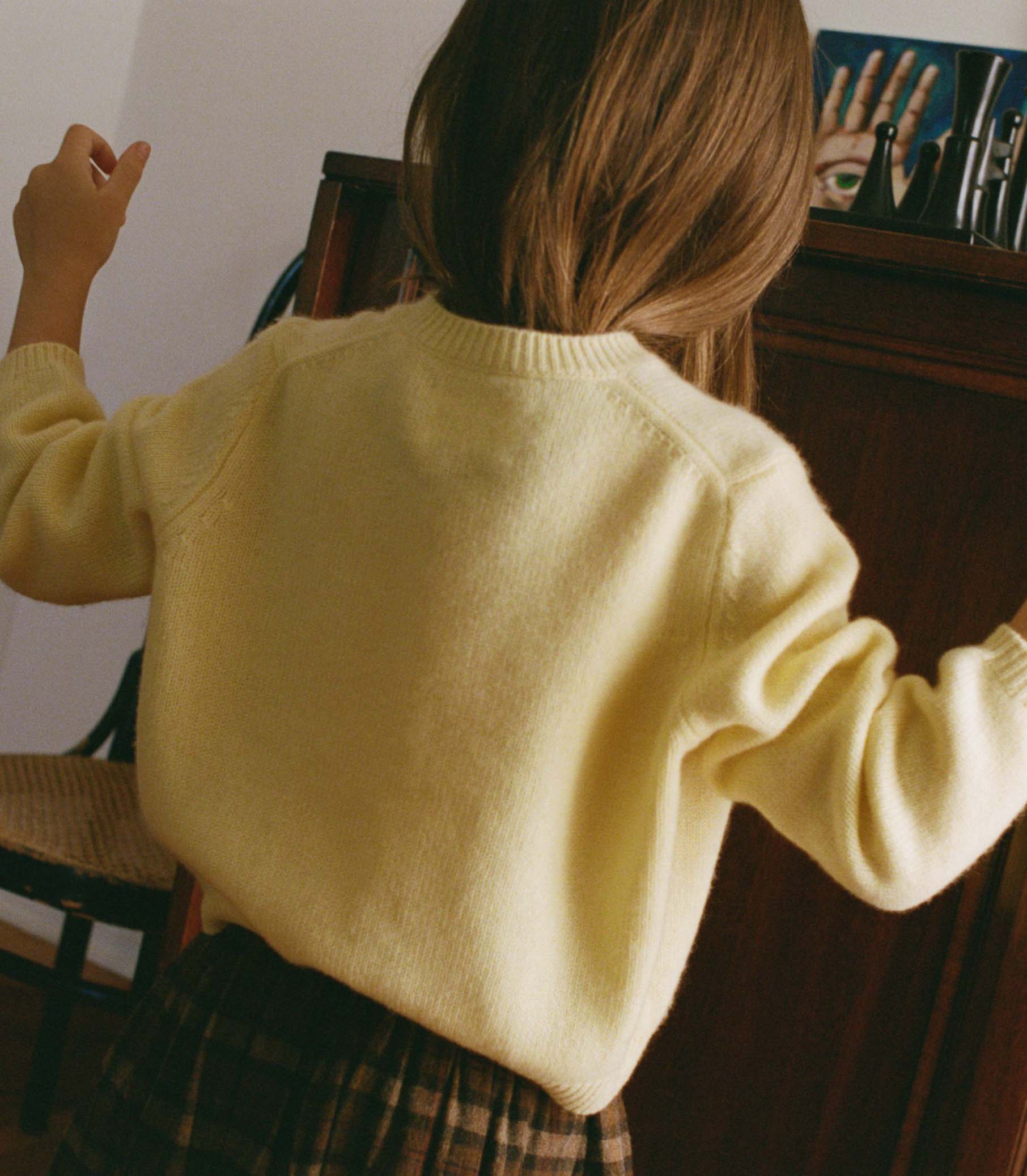BABETTE CASHMERE CARDIGAN -- BUTTERCUP FLORAL EMBROIDERY view 4