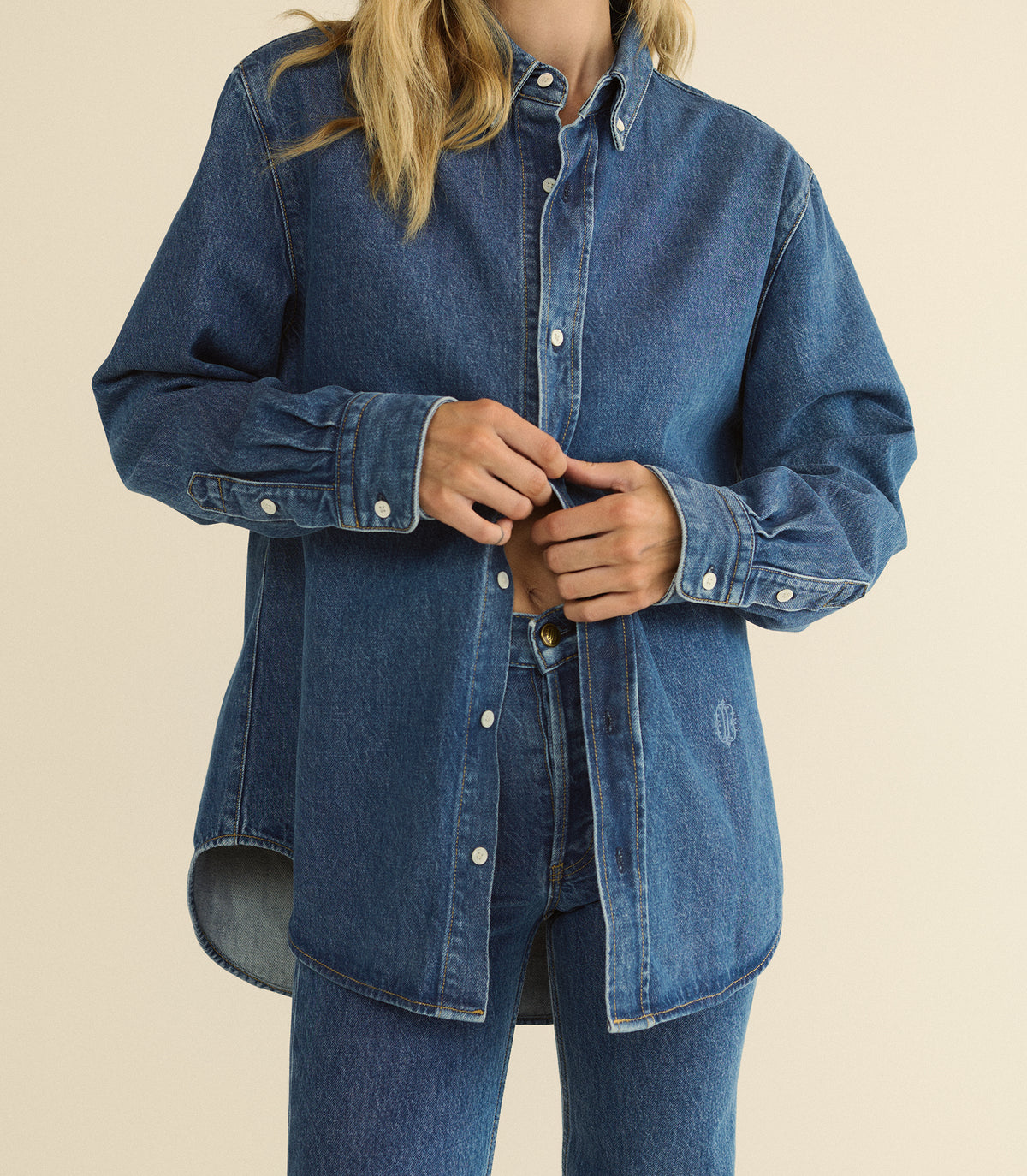 BACALL SHIRT -- ROUSSILLON MID WASH view 4
