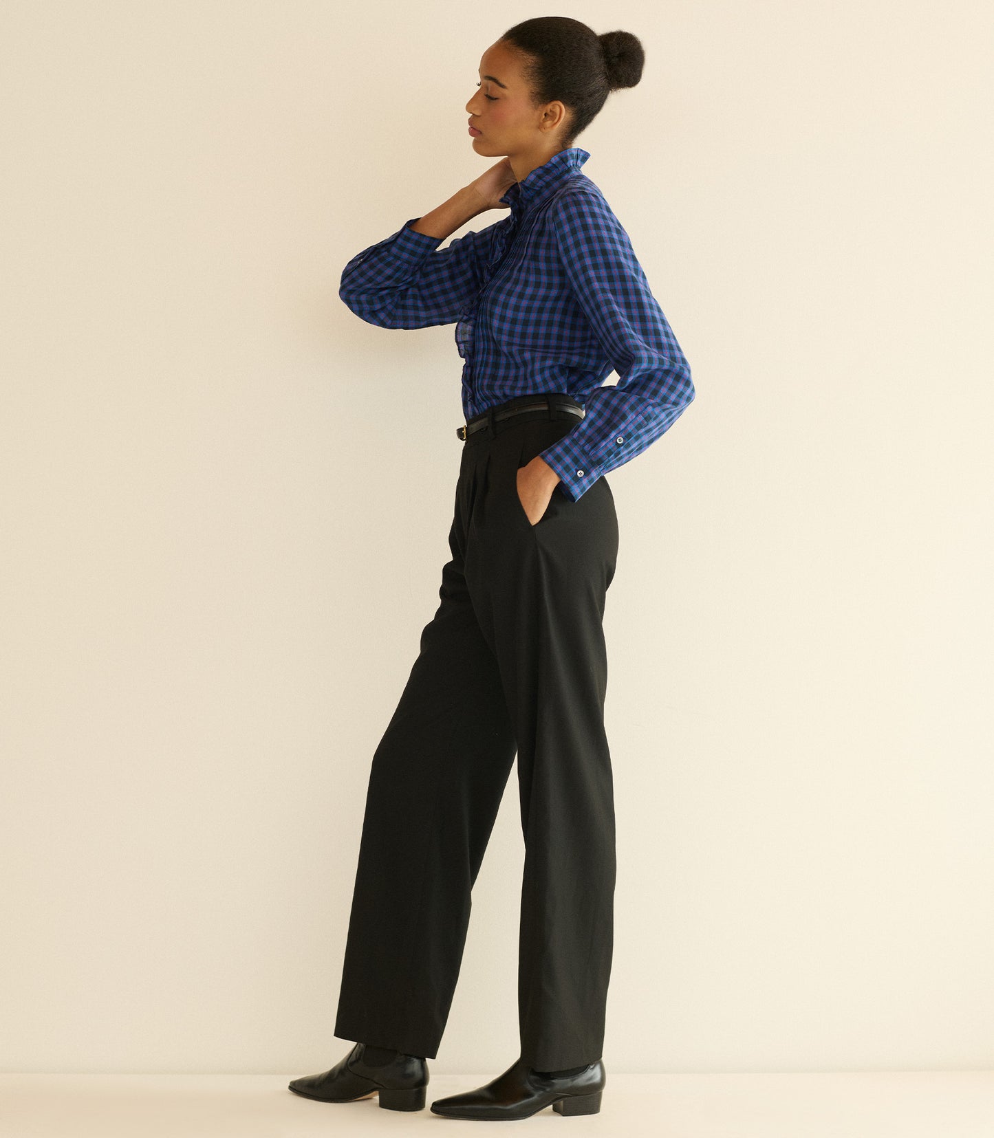 BARRETT TOP -- CHAMONIX PLAID