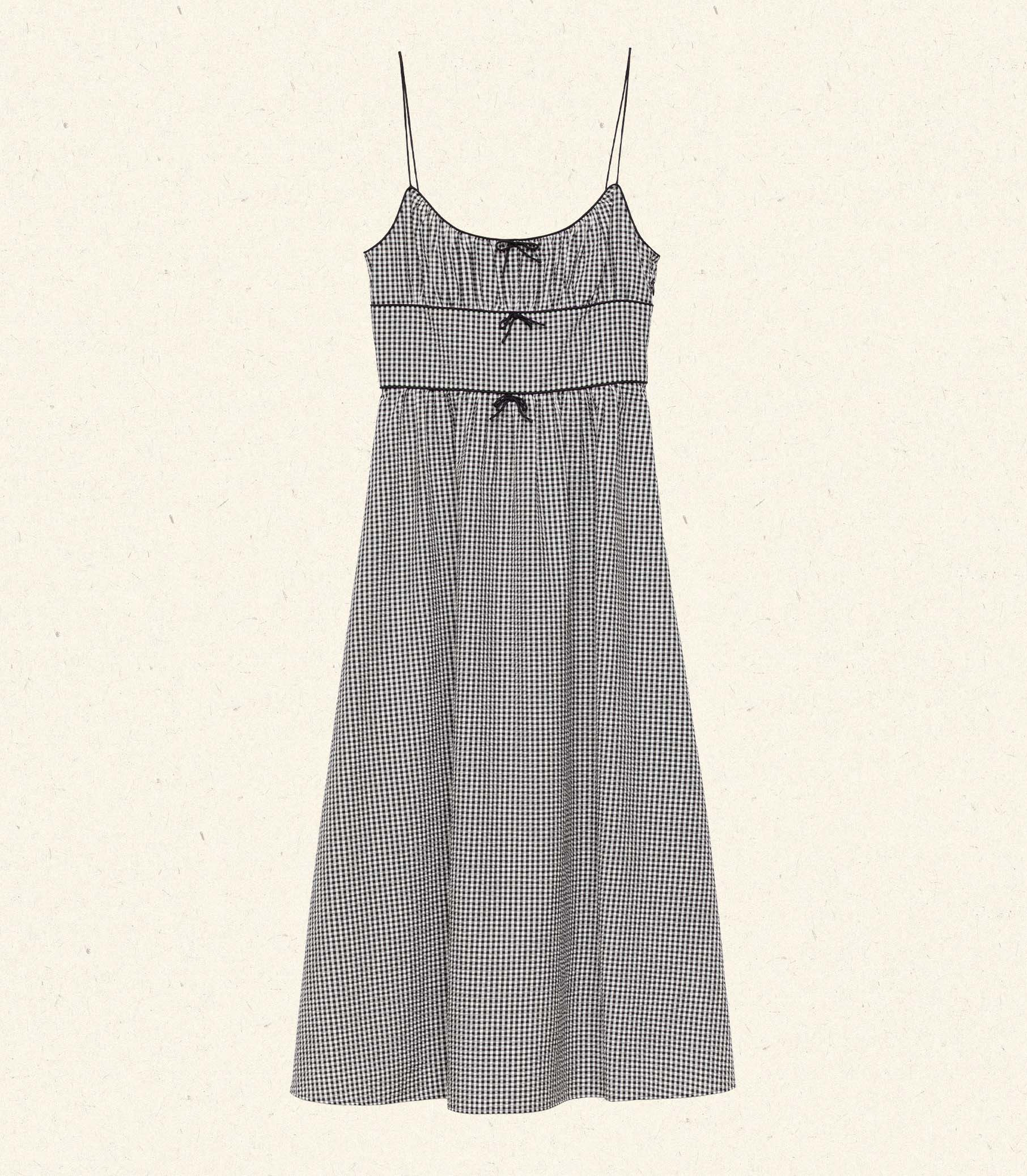 HMD -- BELLINE DRESS -- NOIR LA MADDALENA GINGHAM view 7
