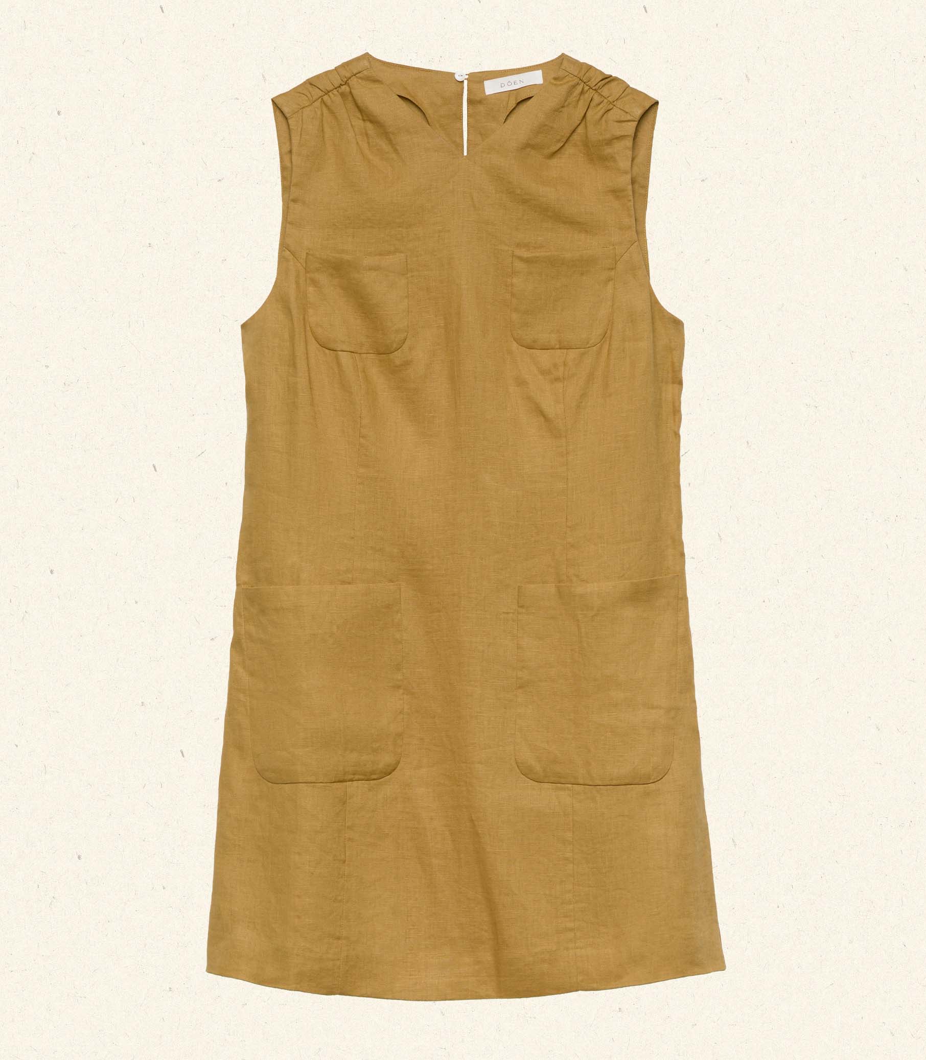 BENNETTE DRESS -- GOLDEN OLIVE view 5