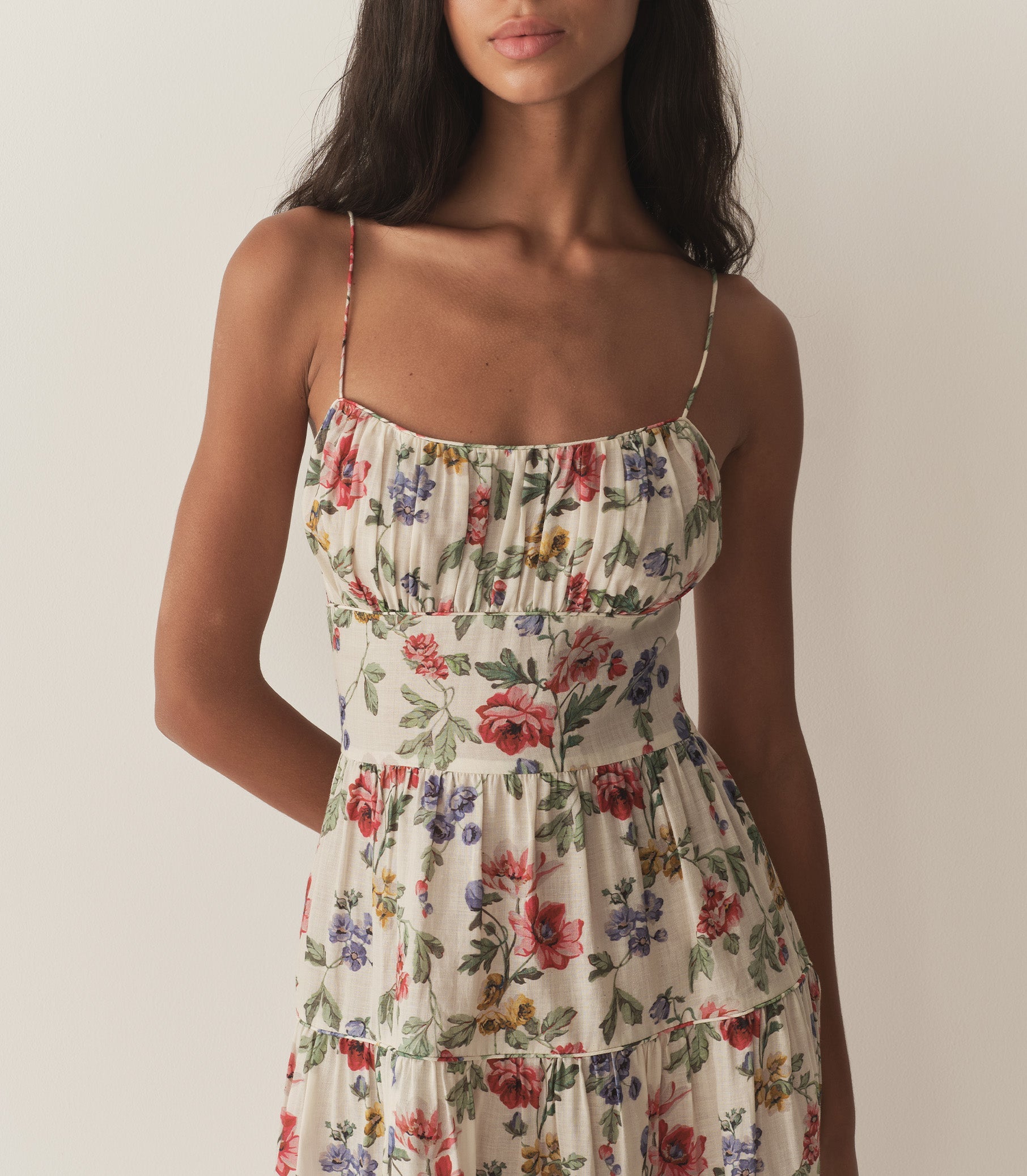 HMD -- BENOIT DRESS -- IVORY WILD ROSE view 1
