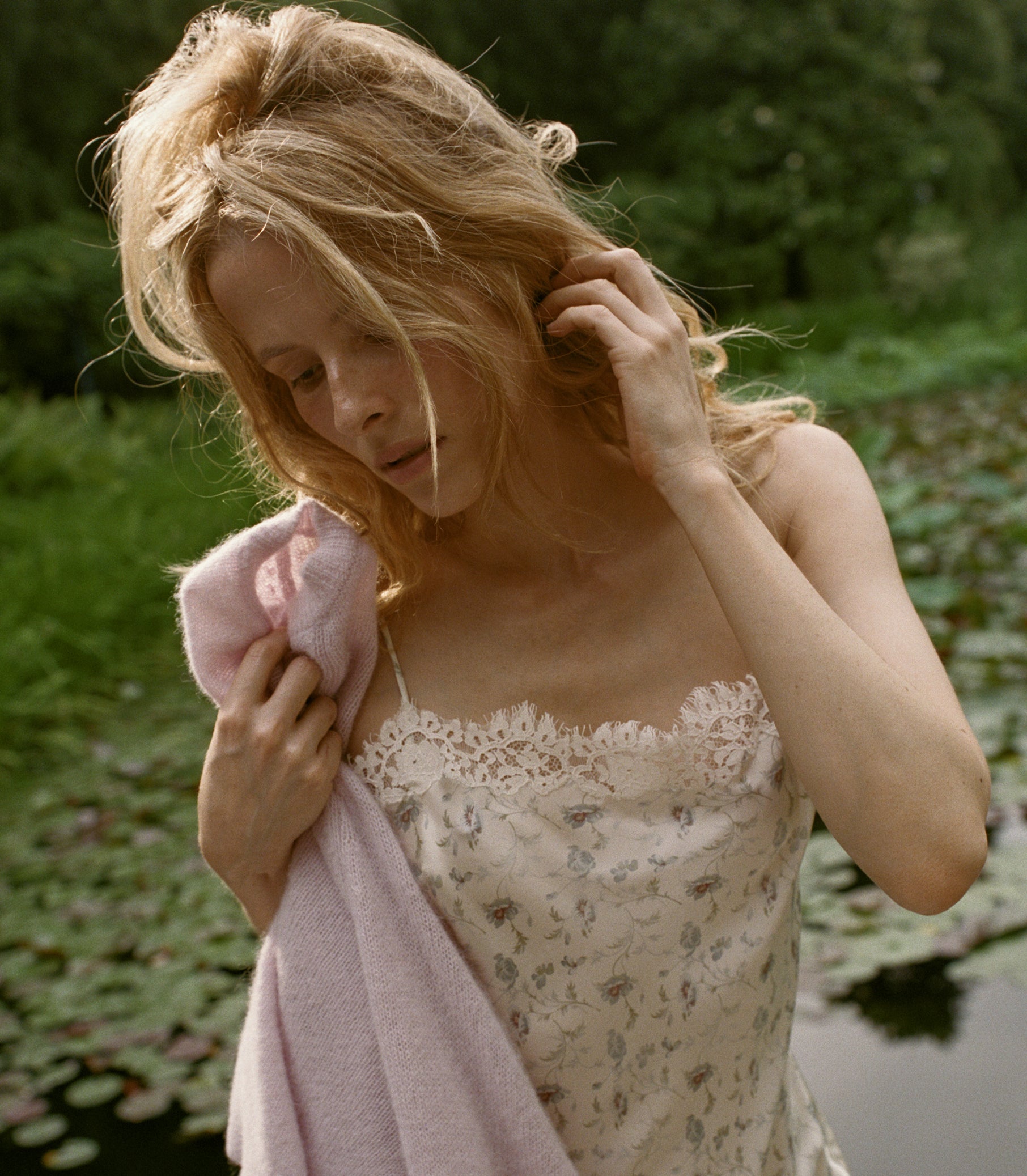 BETHILDE DRESS -- CAMELLIA BLOOM view 2
