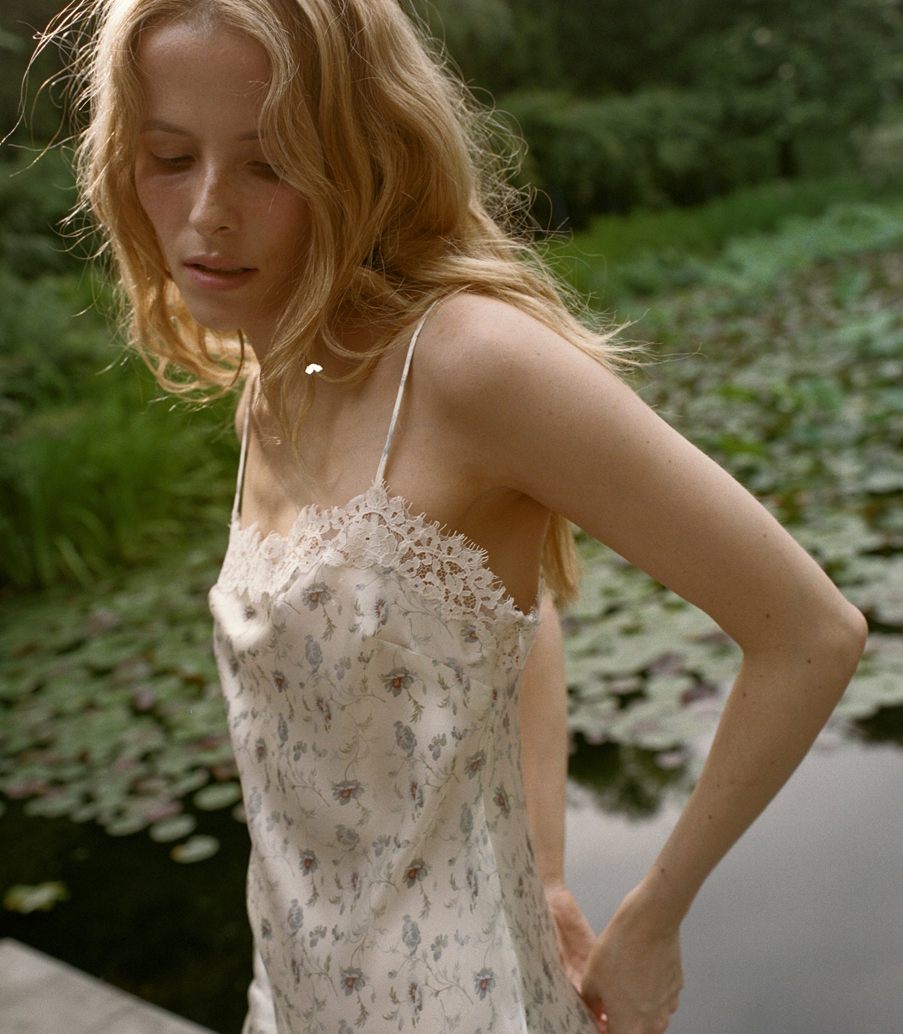BETHILDE DRESS -- CAMELLIA BLOOM view 5
