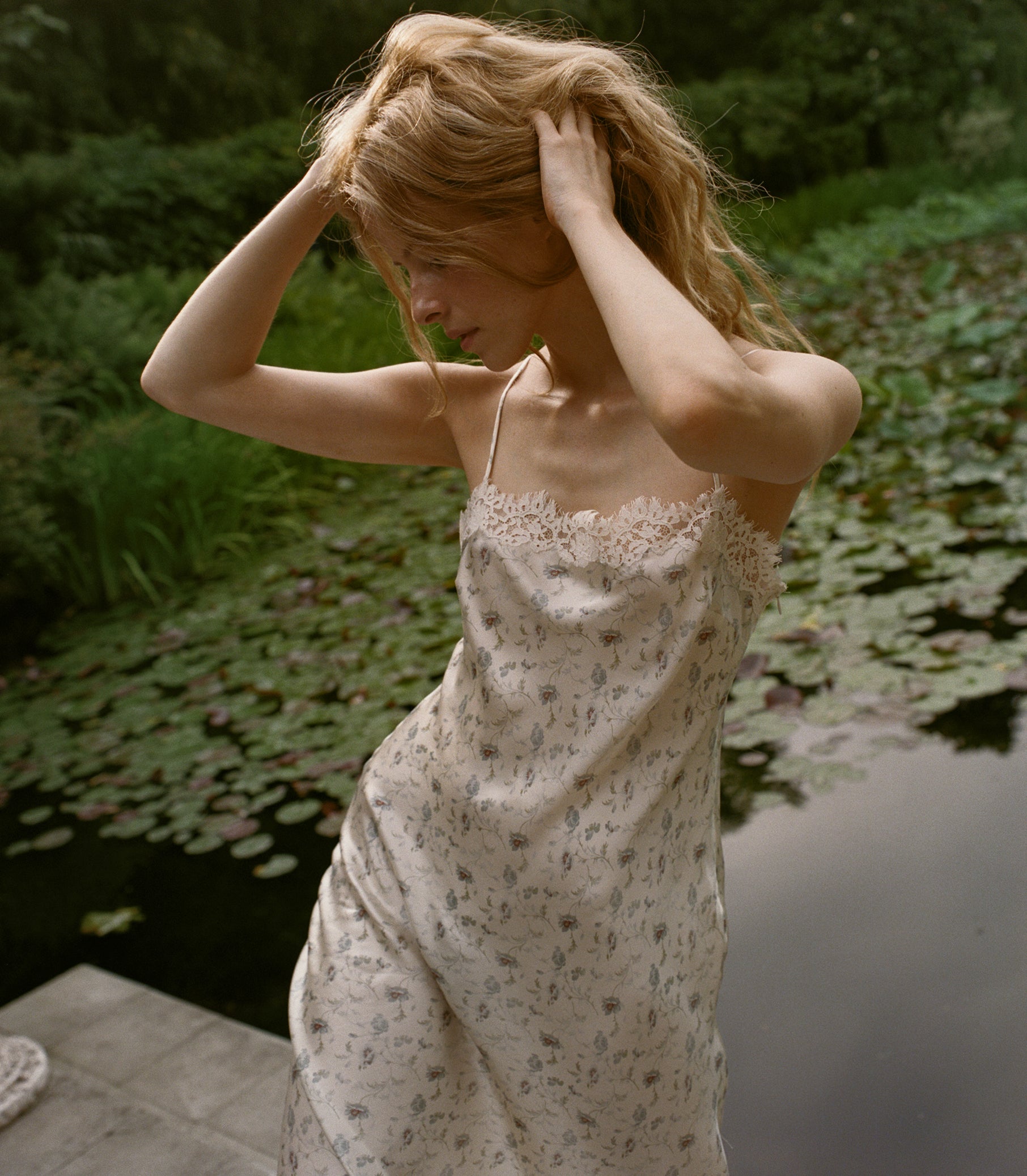 BETHILDE DRESS -- CAMELLIA BLOOM view 7
