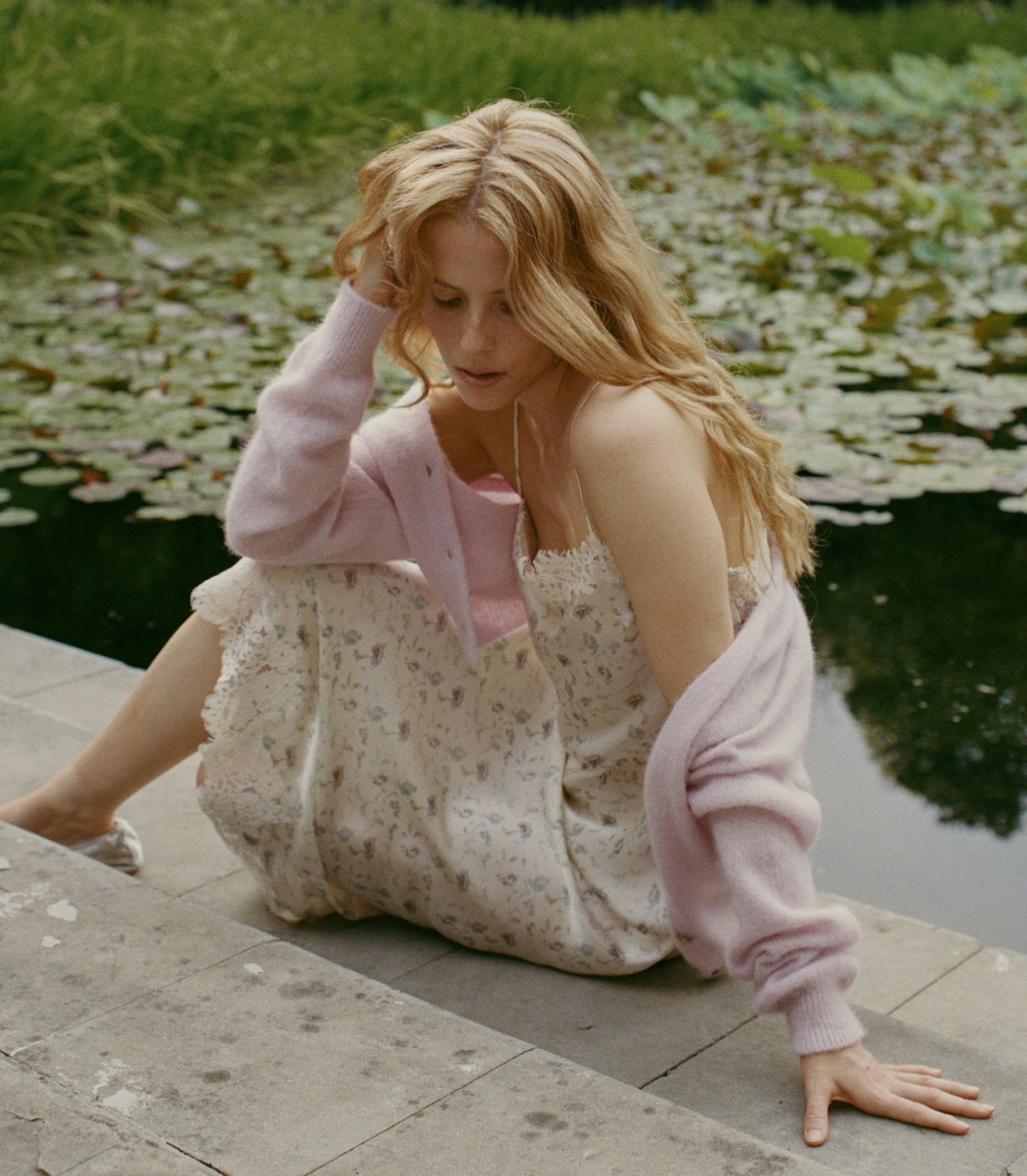 BETHILDE DRESS -- CAMELLIA BLOOM