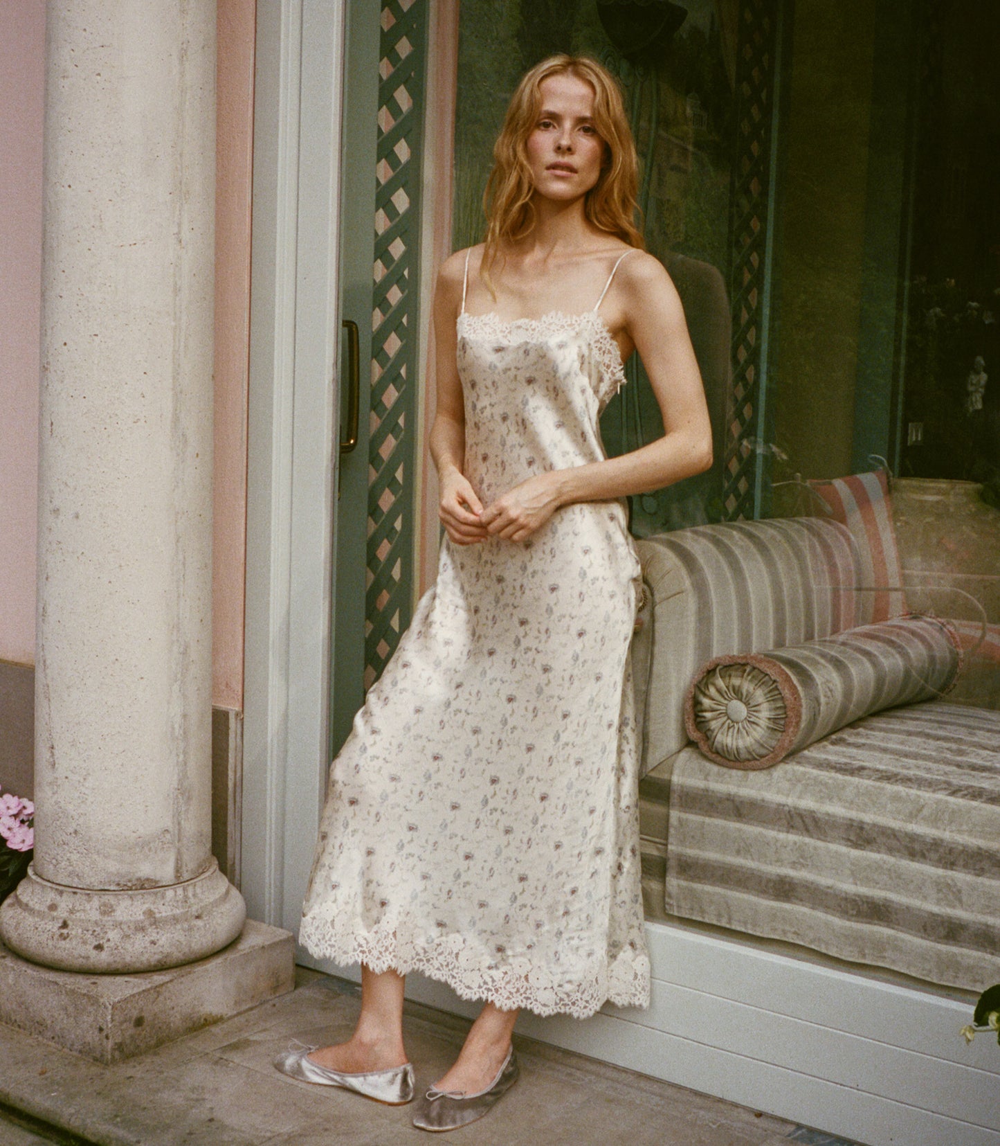 BETHILDE DRESS -- CAMELLIA BLOOM