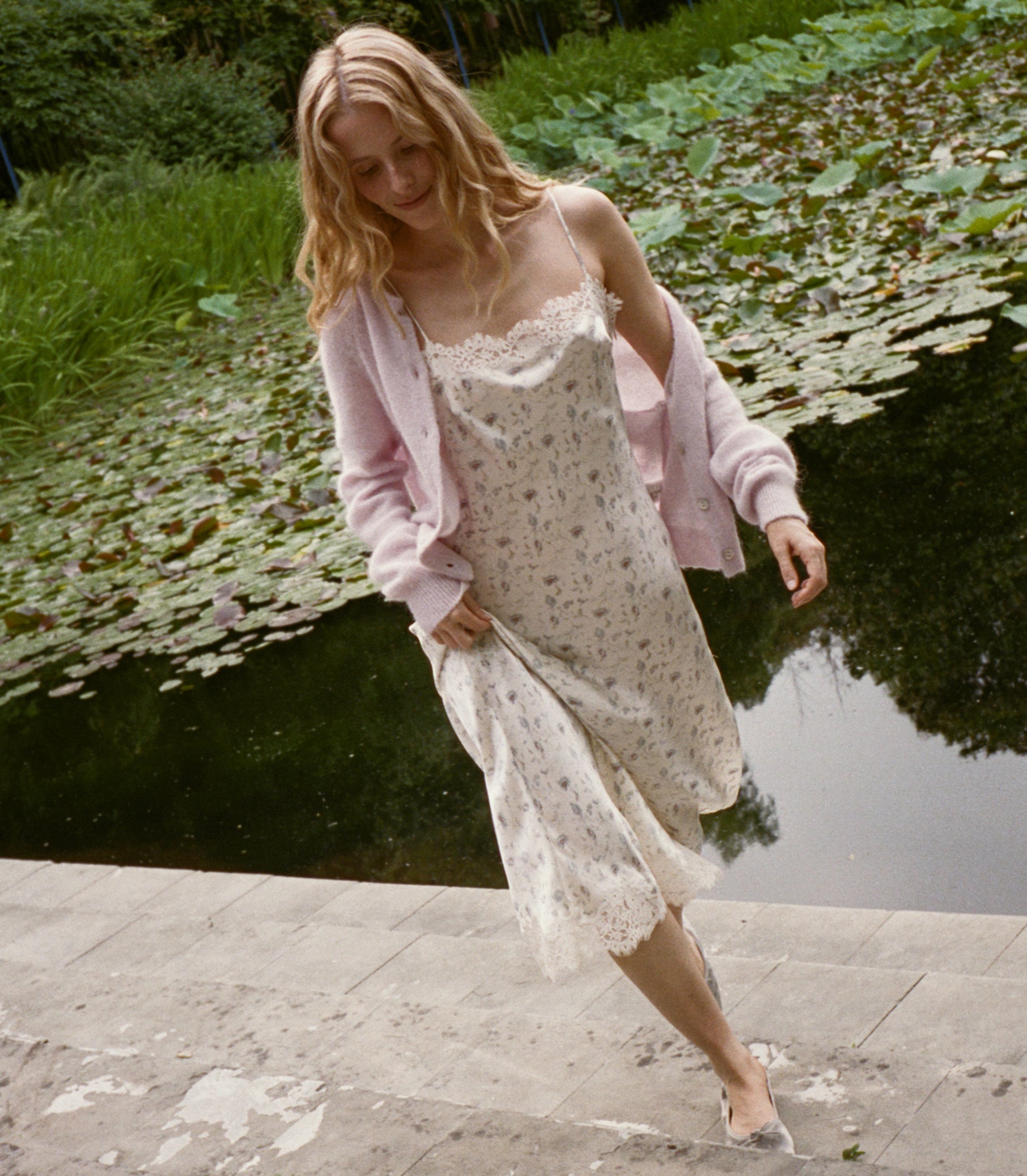 BETHILDE DRESS -- CAMELLIA BLOOM view 17
