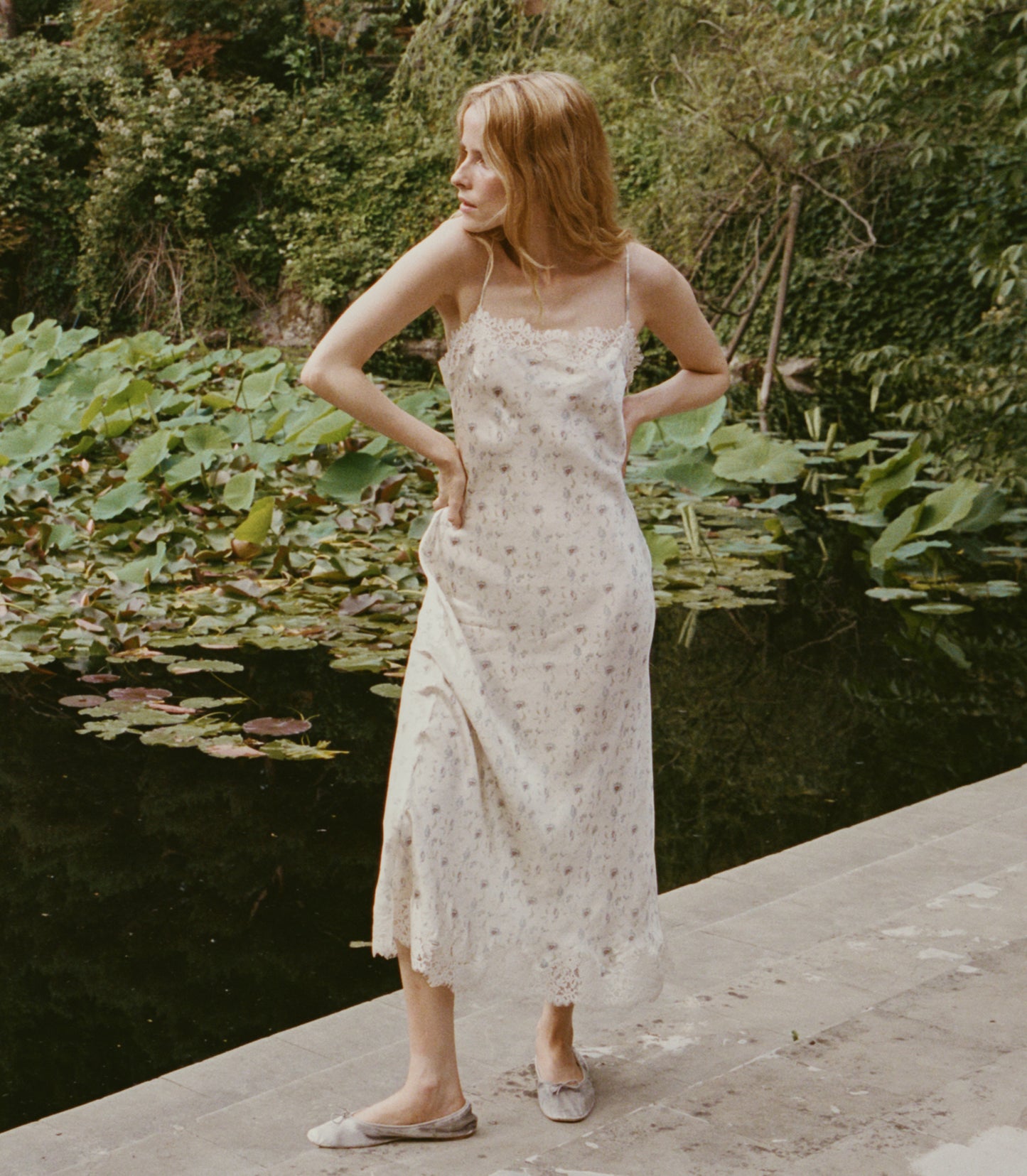 BETHILDE DRESS -- CAMELLIA BLOOM
