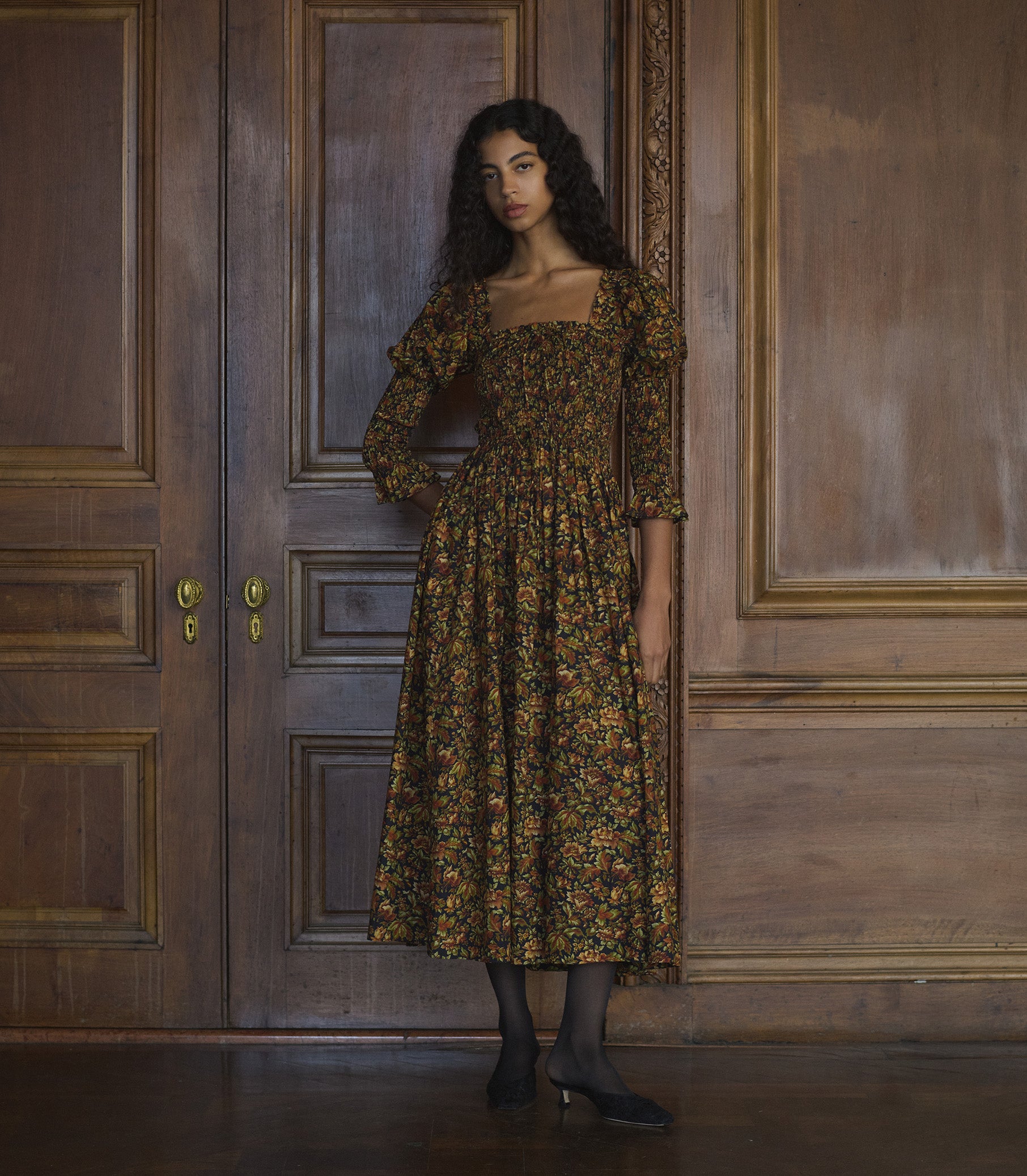 BIJOU DRESS -- NOIR RÊVE DES JARDINS view 3