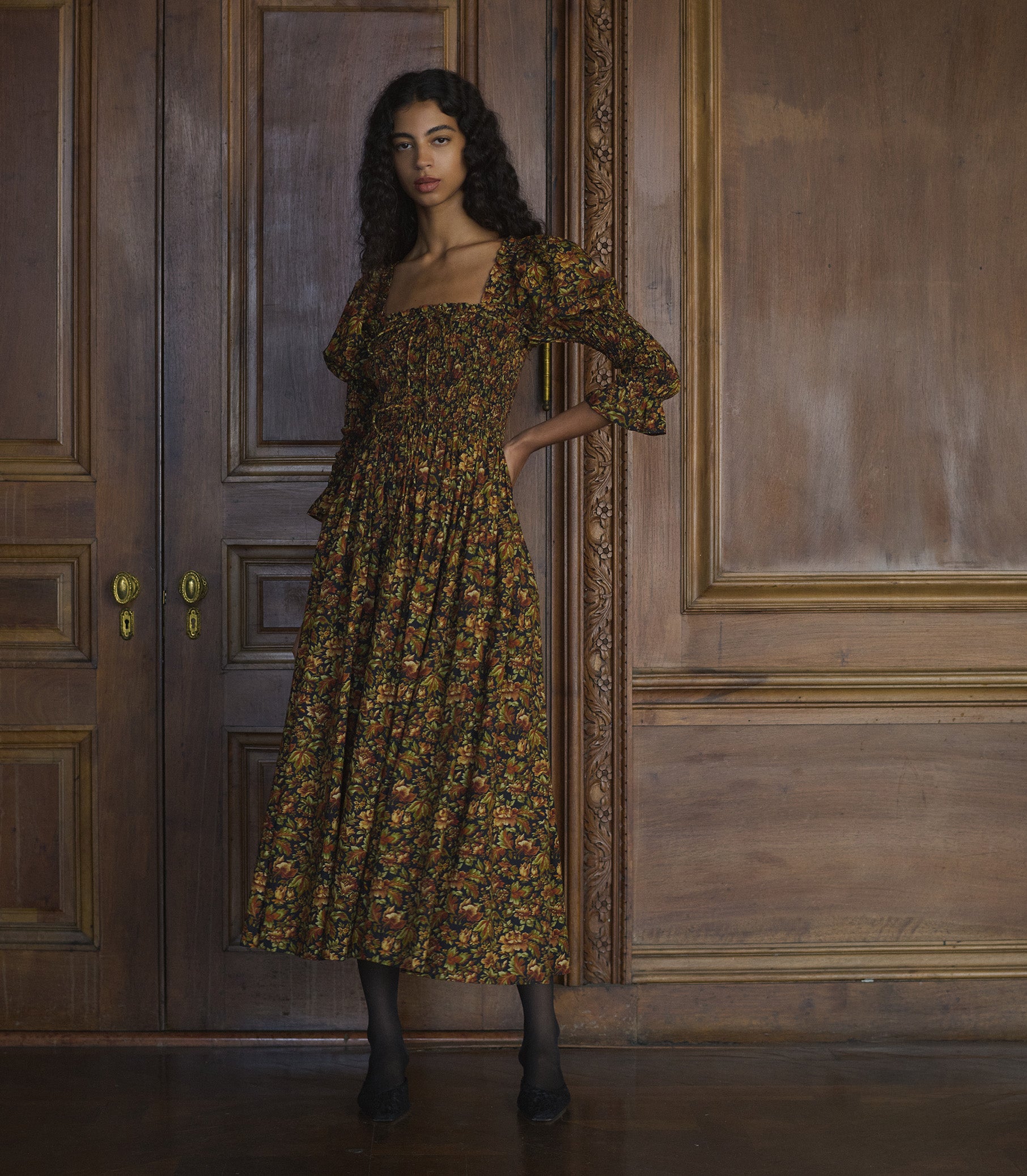 BIJOU DRESS -- NOIR RÊVE DES JARDINS view 4