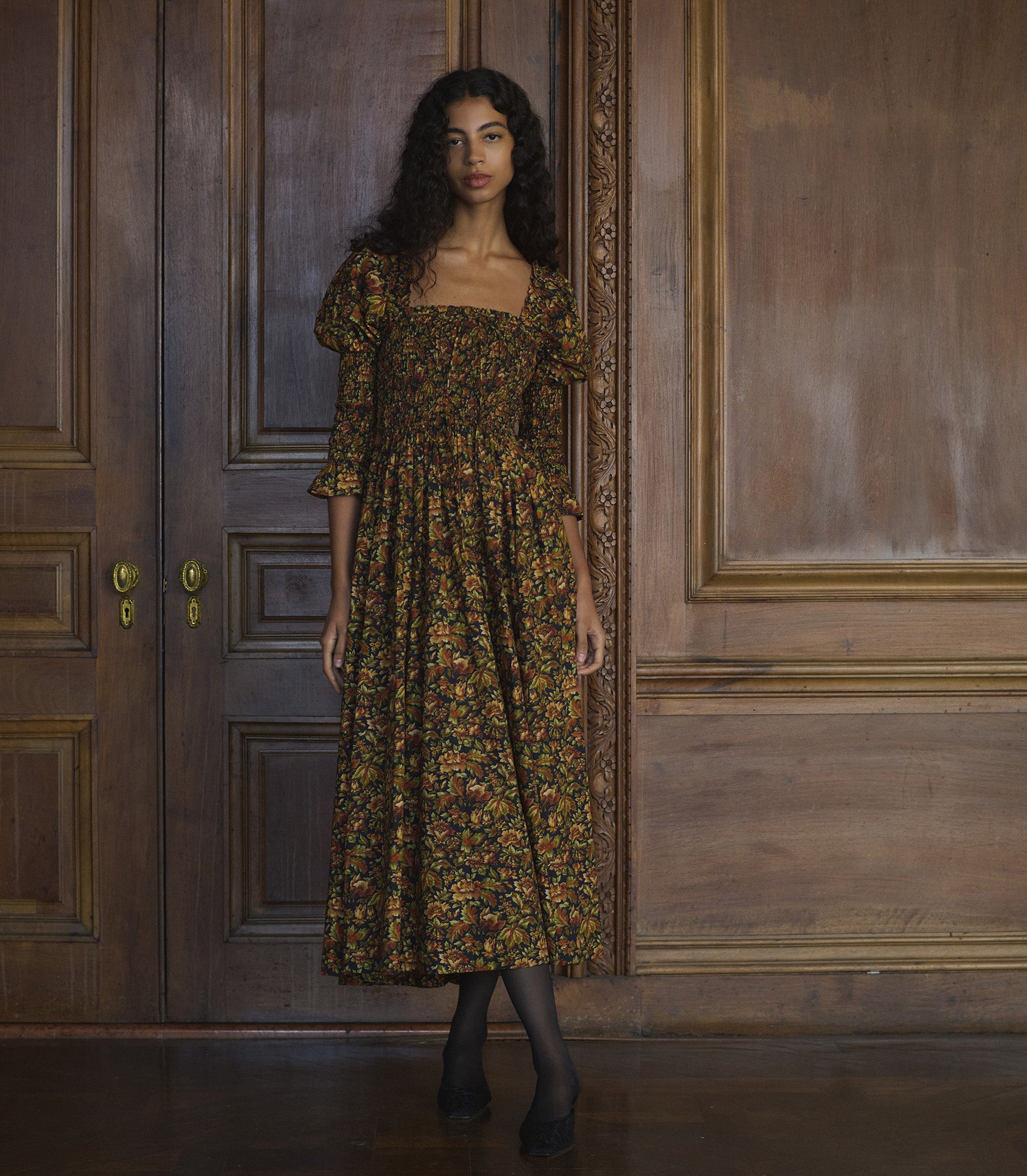BIJOU DRESS -- NOIR RÊVE DES JARDINS view 5