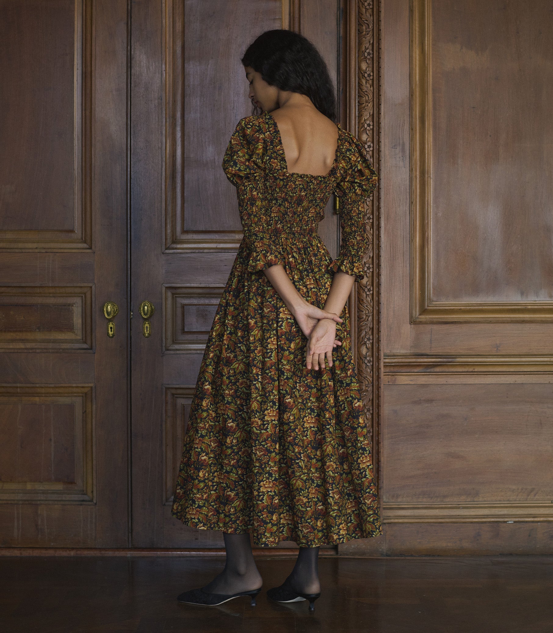 BIJOU DRESS -- NOIR RÊVE DES JARDINS view 10