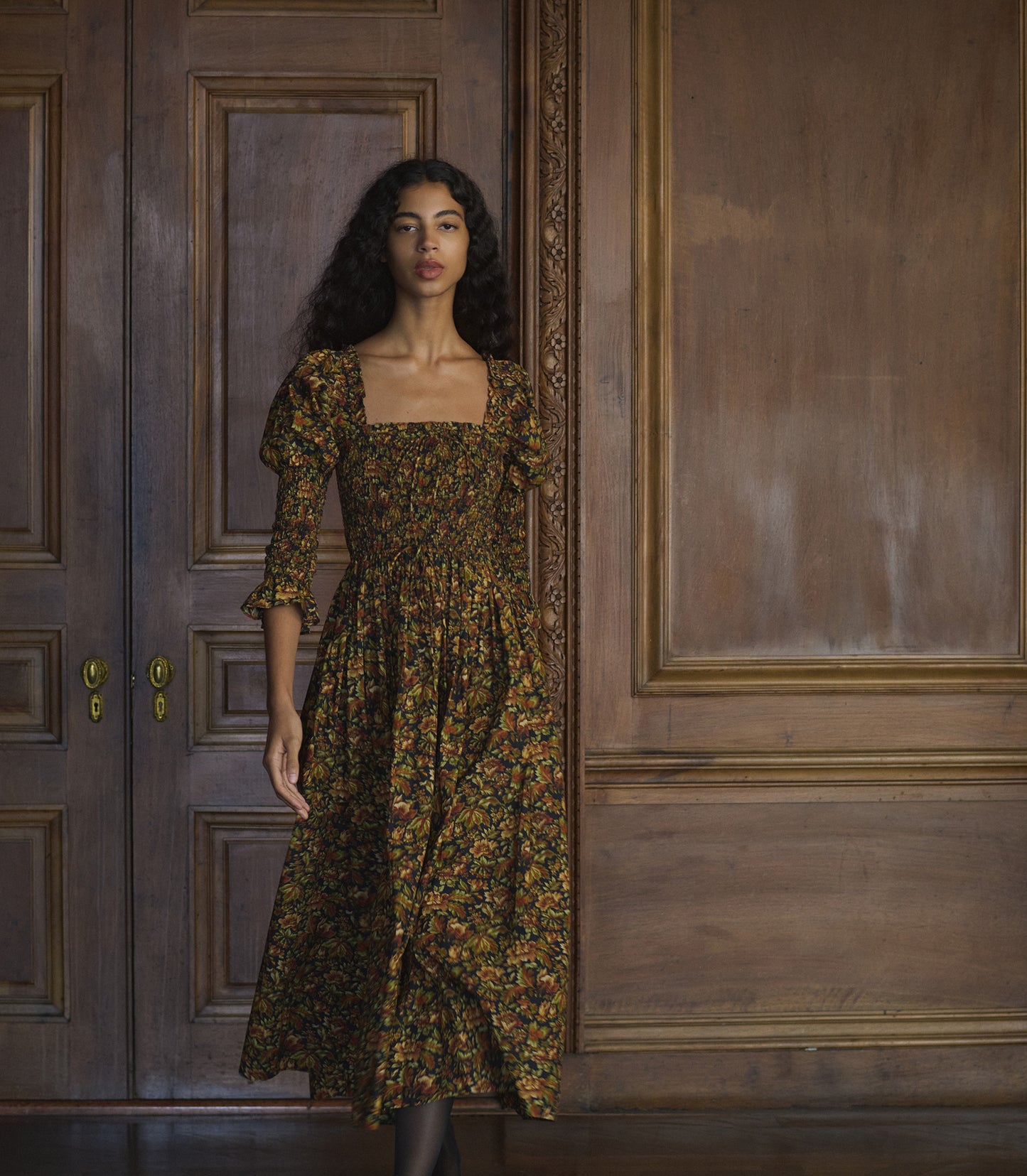 BIJOU DRESS -- NOIR RÊVE DES JARDINS