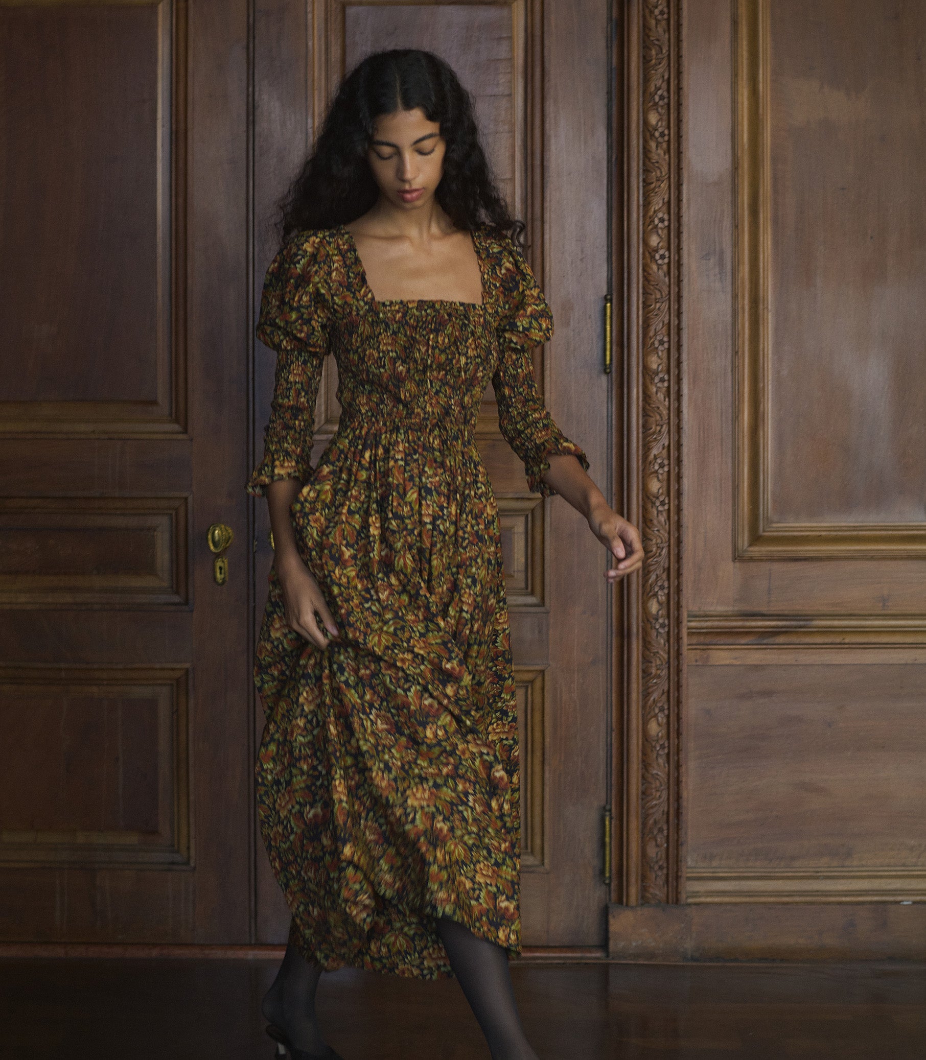 BIJOU DRESS -- NOIR RÊVE DES JARDINS view 1