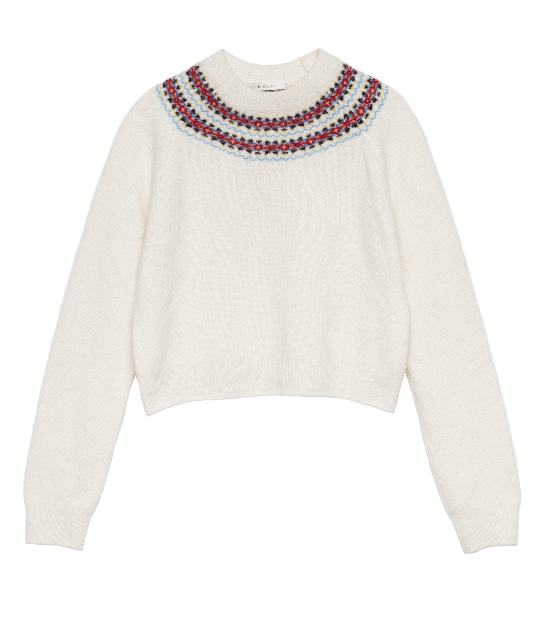 BONIFACE SWEATER -- IVORY ANNECY FAIR ISLE view 10
