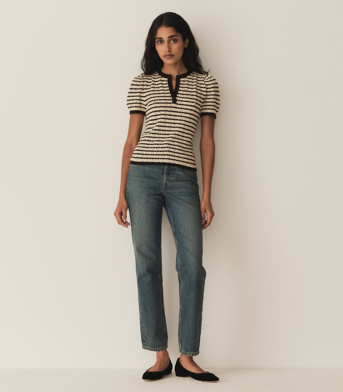 HMD -- BRANDIE TOP -- ALLAIRE STRIPE