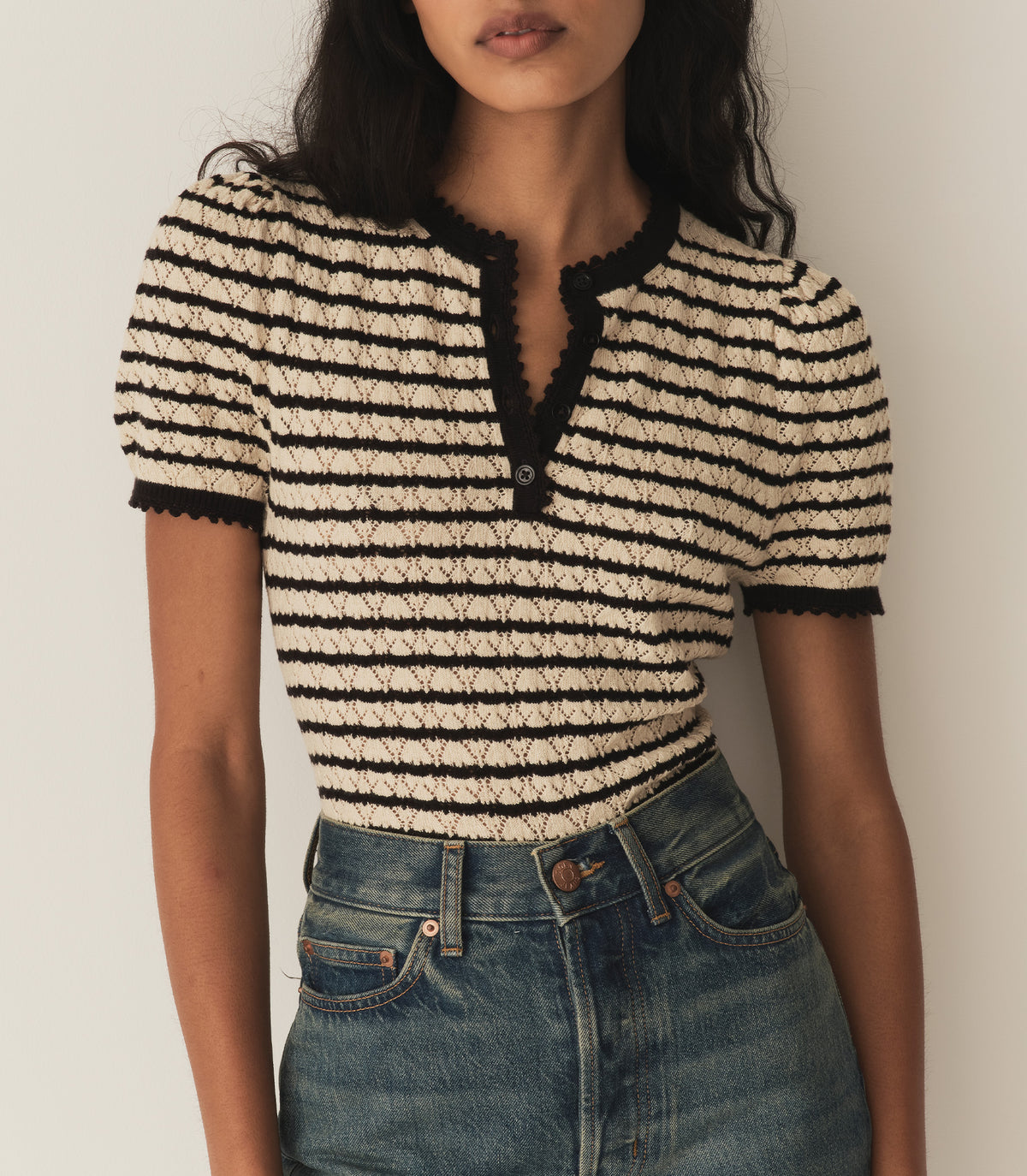HMD -- BRANDIE TOP -- ALLAIRE STRIPE