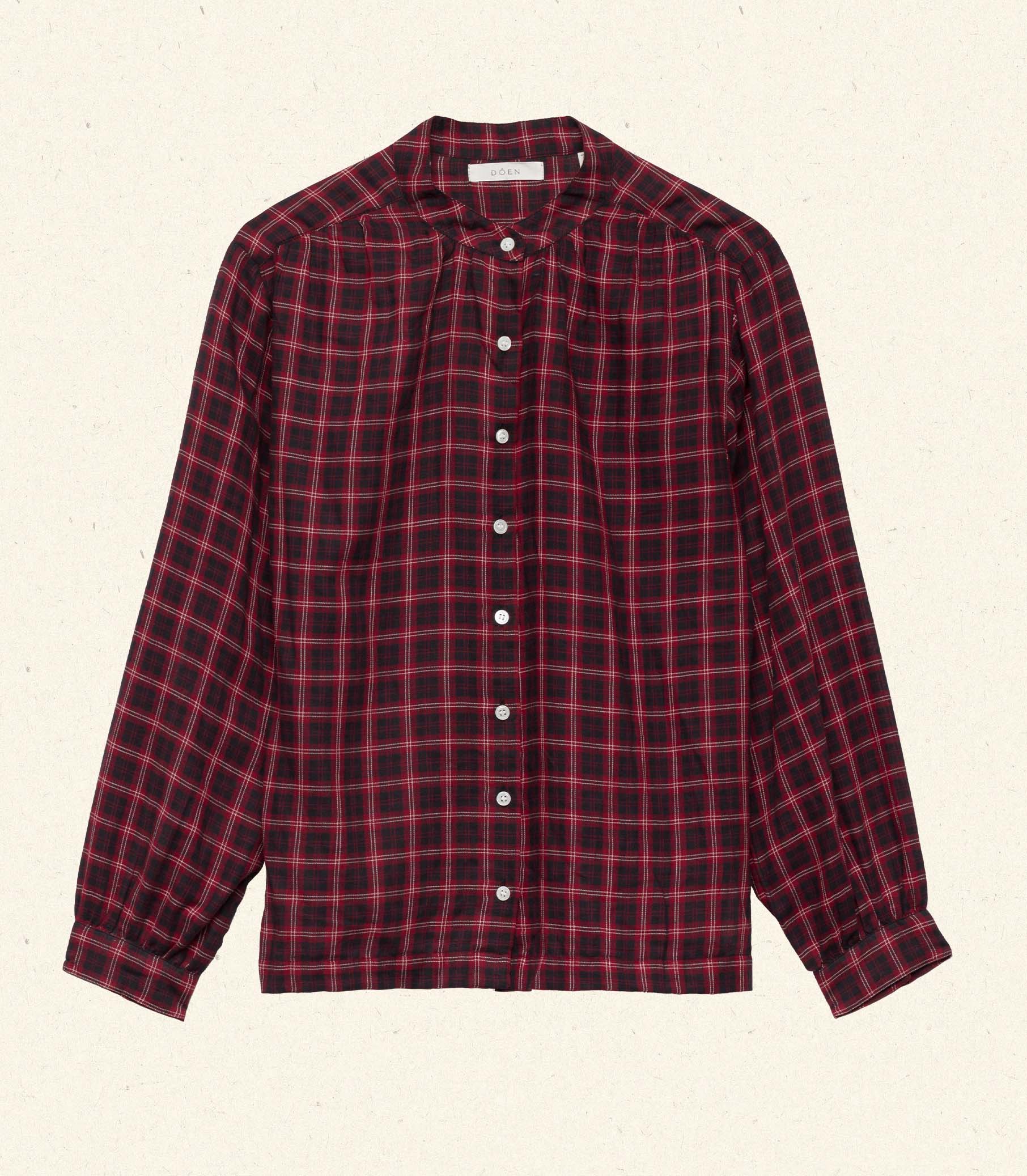 HMD -- BREENA TOP -- ROUGE COUNTRYSIDE PLAID view 7
