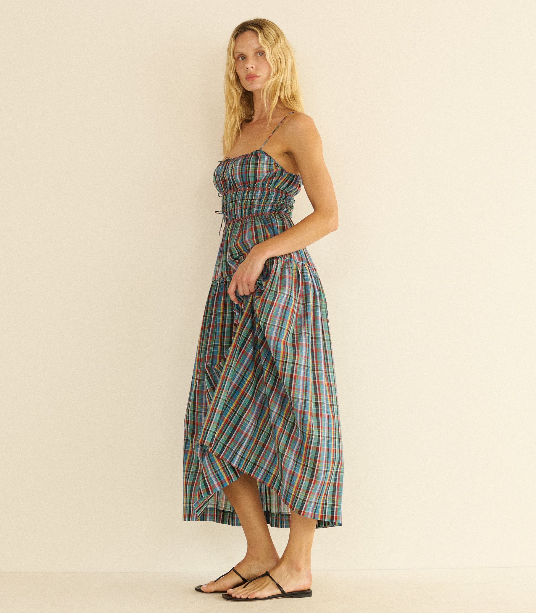 BRIELLE DRESS -- ALDERBROOK PLAID view 3
