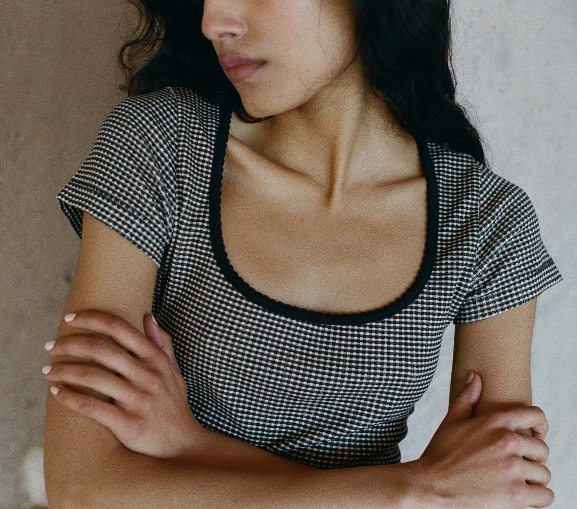 HMD -- BRIGITTE TEE -- LA MADDALENA GINGHAM view 4
