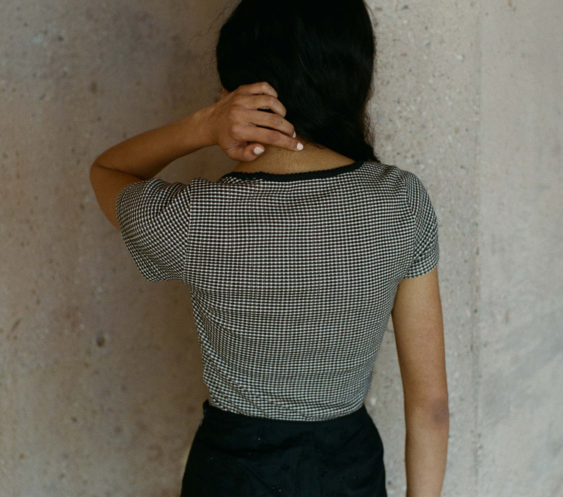 HMD -- BRIGITTE TEE -- LA MADDALENA GINGHAM view 5
