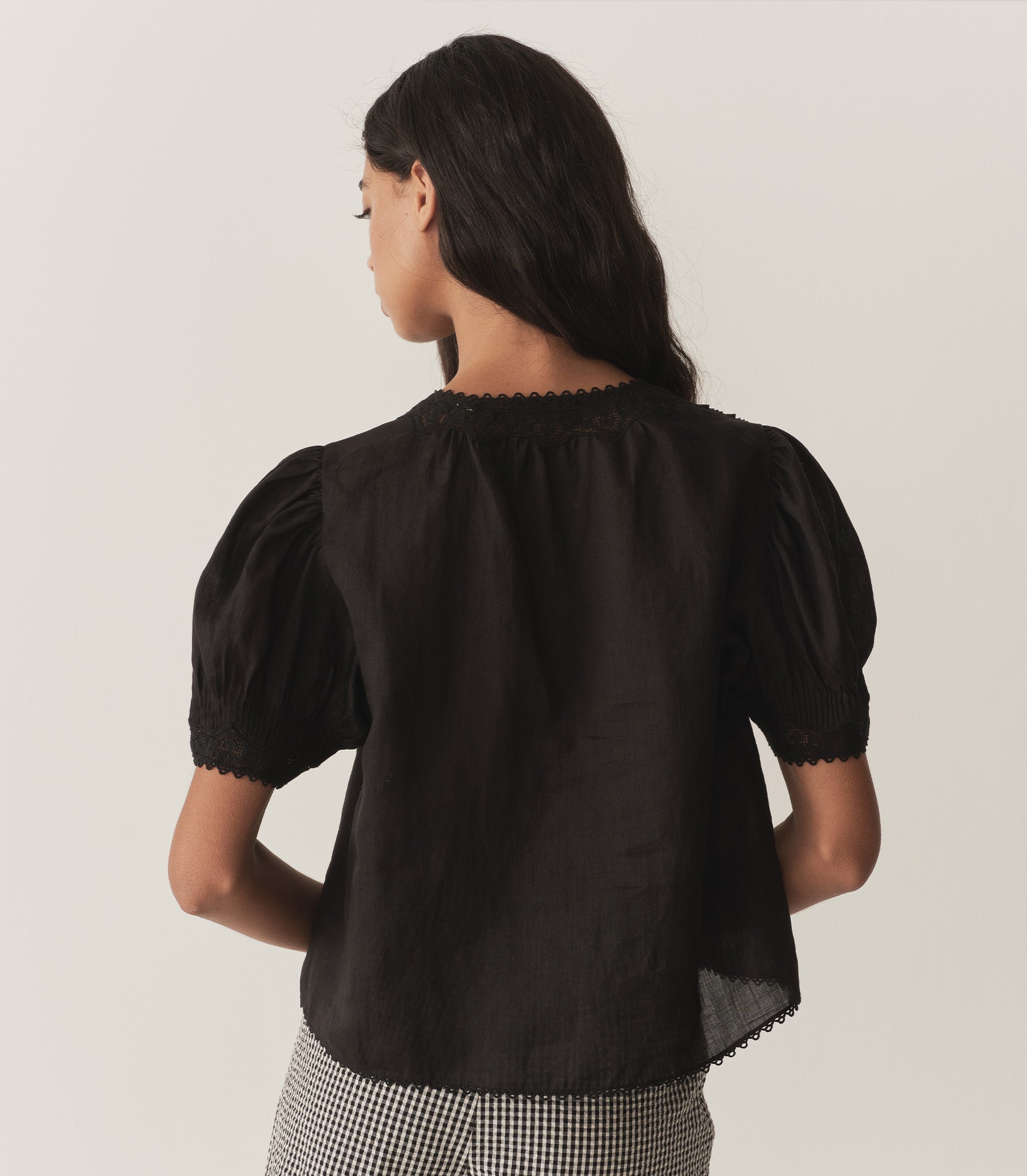 BRIGITTA TOP -- BLACK view 5