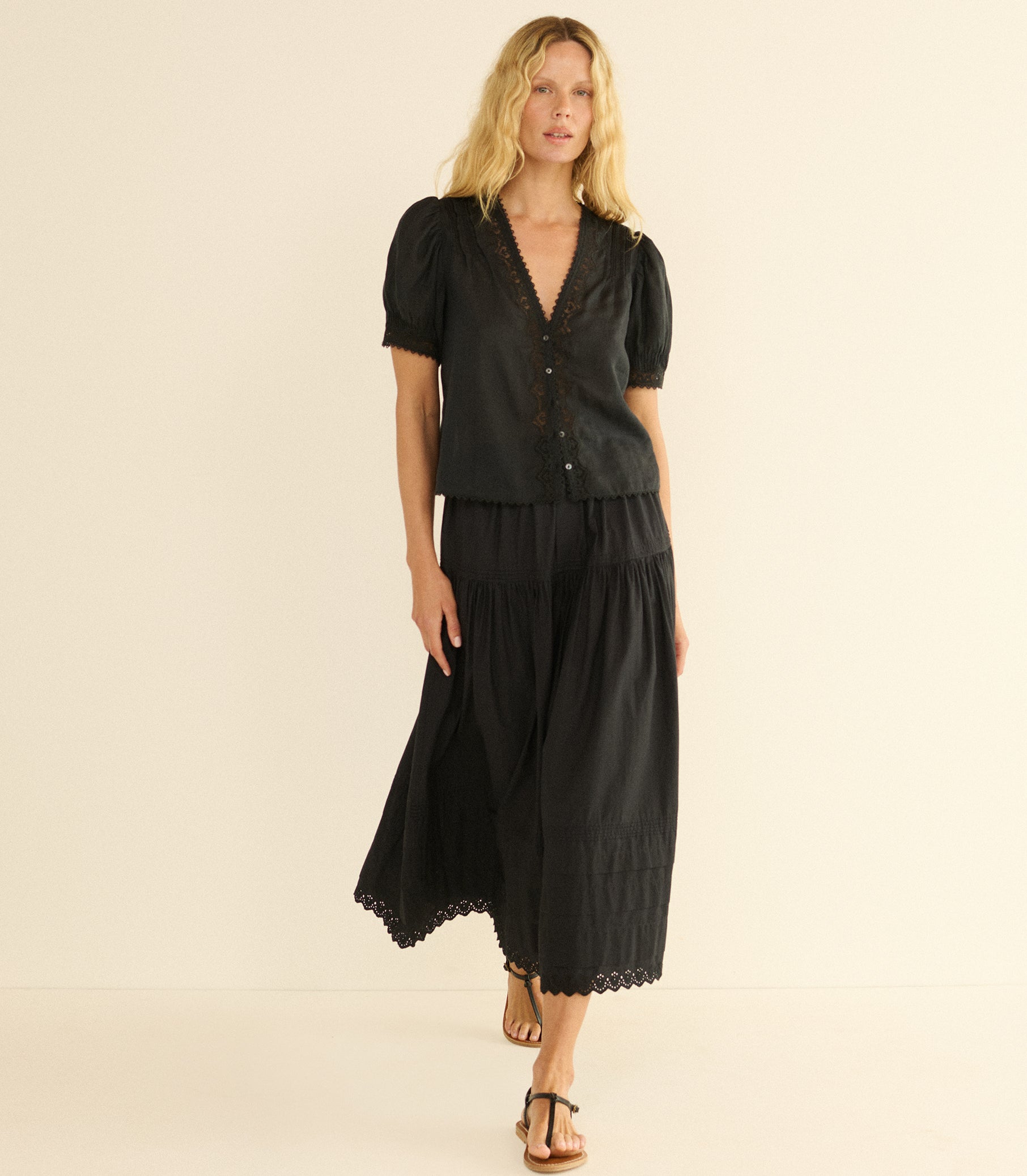 BRIGITTA TOP -- BLACK view 3

